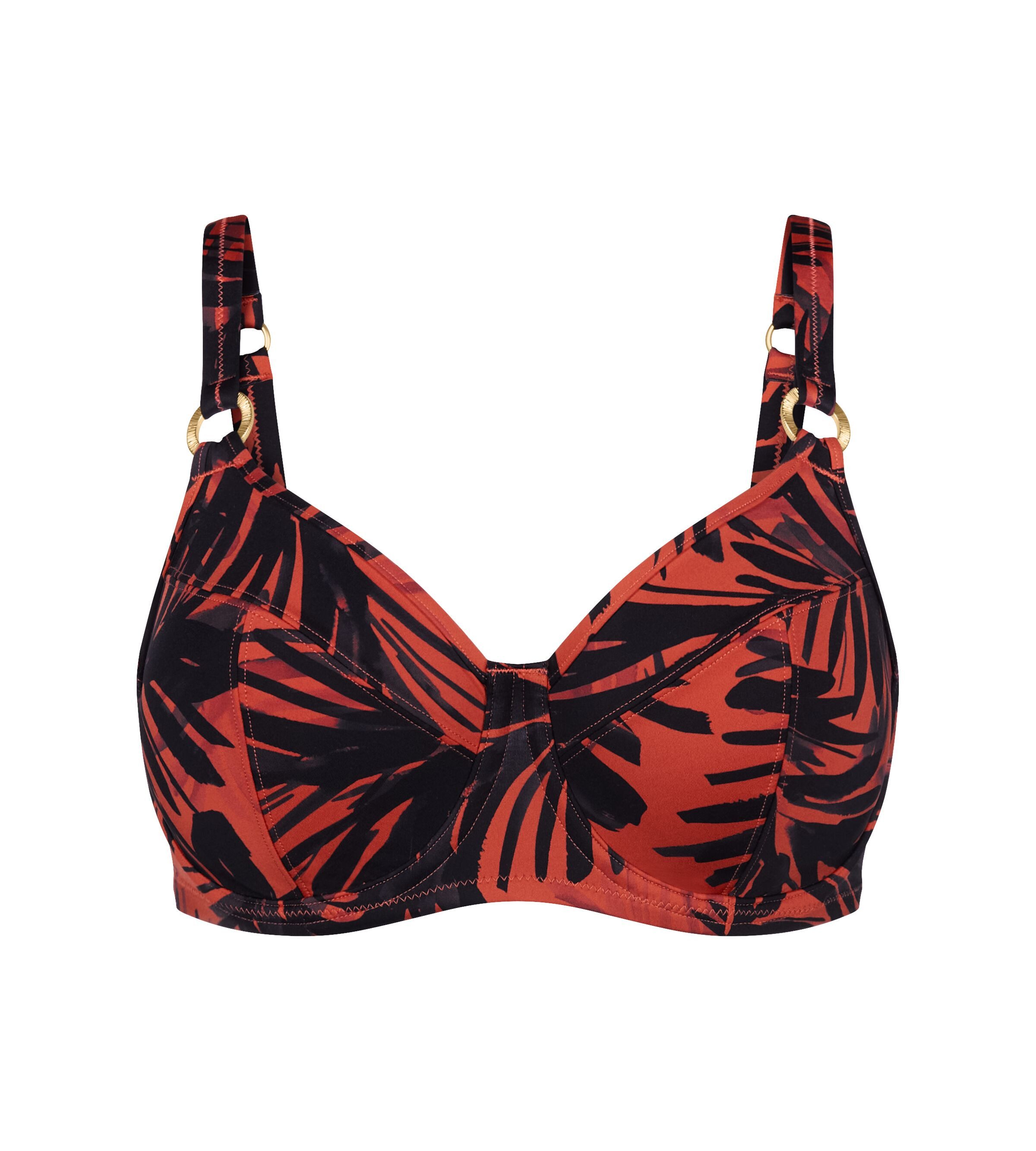 Triumph Bügel-Bikini-Top Summer Palm W 01, Minimizer - verkleinert die Brust optisch um eine Cup-Größe