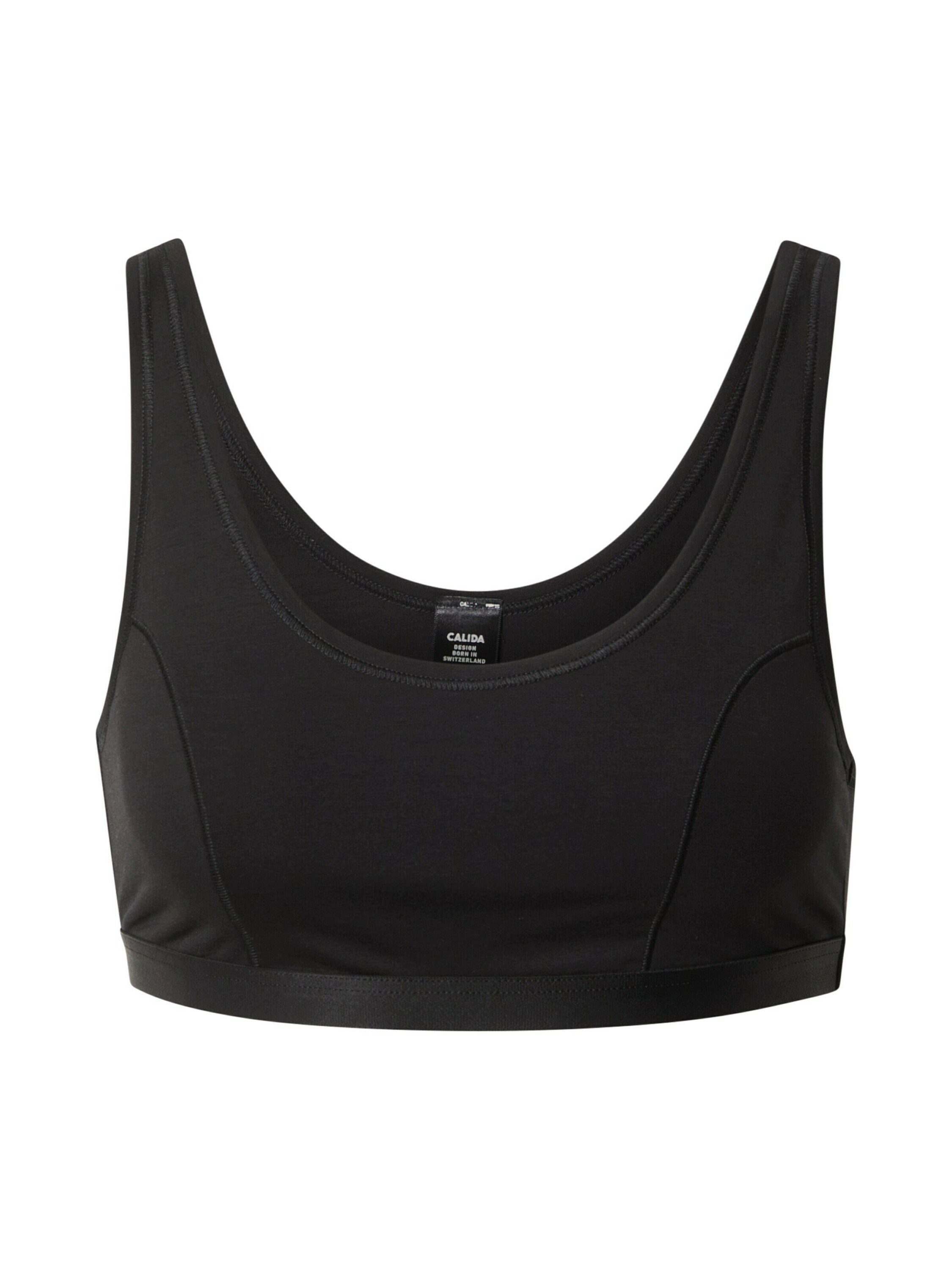 CALIDA Bustier (1-tlg) schwarz Details Plain/ohne