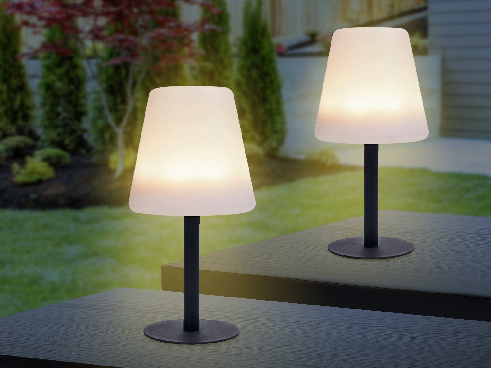 smartwares LED Außen-Tischleuchte, LED fest integriert, günstig online kaufen