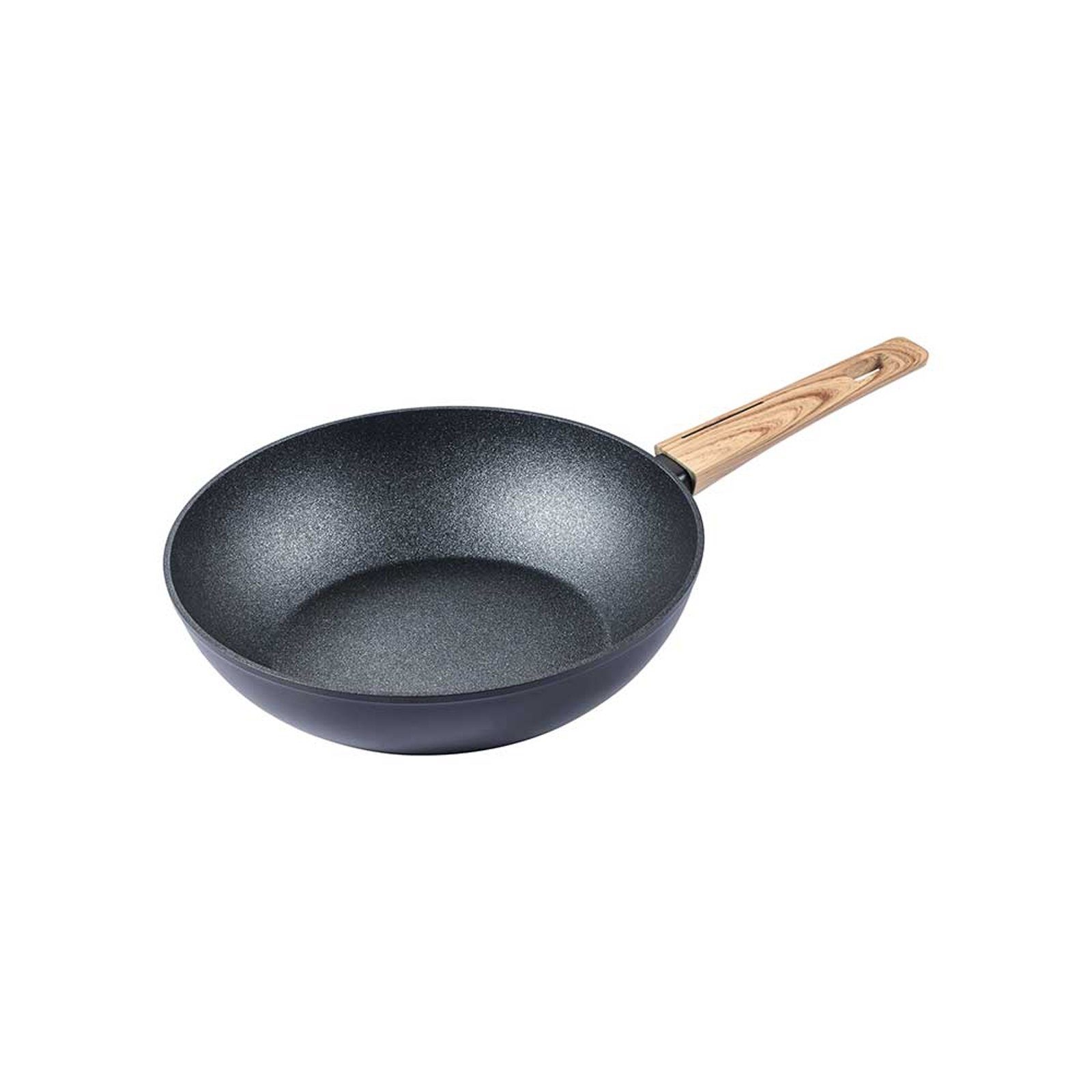 Neuetischkultur Wok Wok Wokpfanne 28 Aluminium Wood, 1-tlg), (Stück, cm Induktion Maple