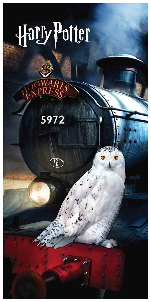 Harry Potter Handtuch Harry Potter Hogwarts Express Hedwig Duschtuch, Frottee (1-St)