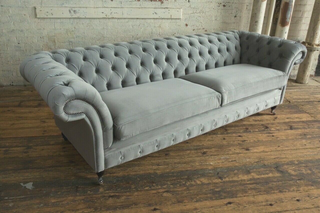 Sitzer JVmoebel cm Sofa 265 Couch 4 Sofa Design Chesterfield Chesterfield-Sofa,