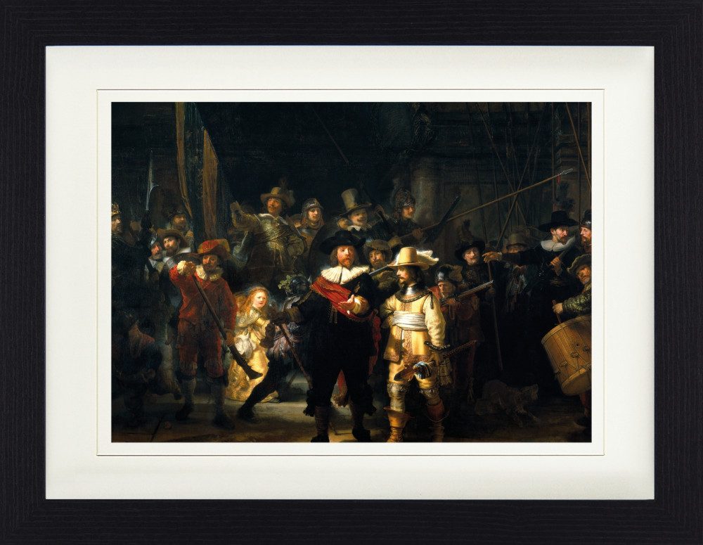 Poster Van Rijn Rembrandt Gerahmtes Bild Mit Edlem Passepartout