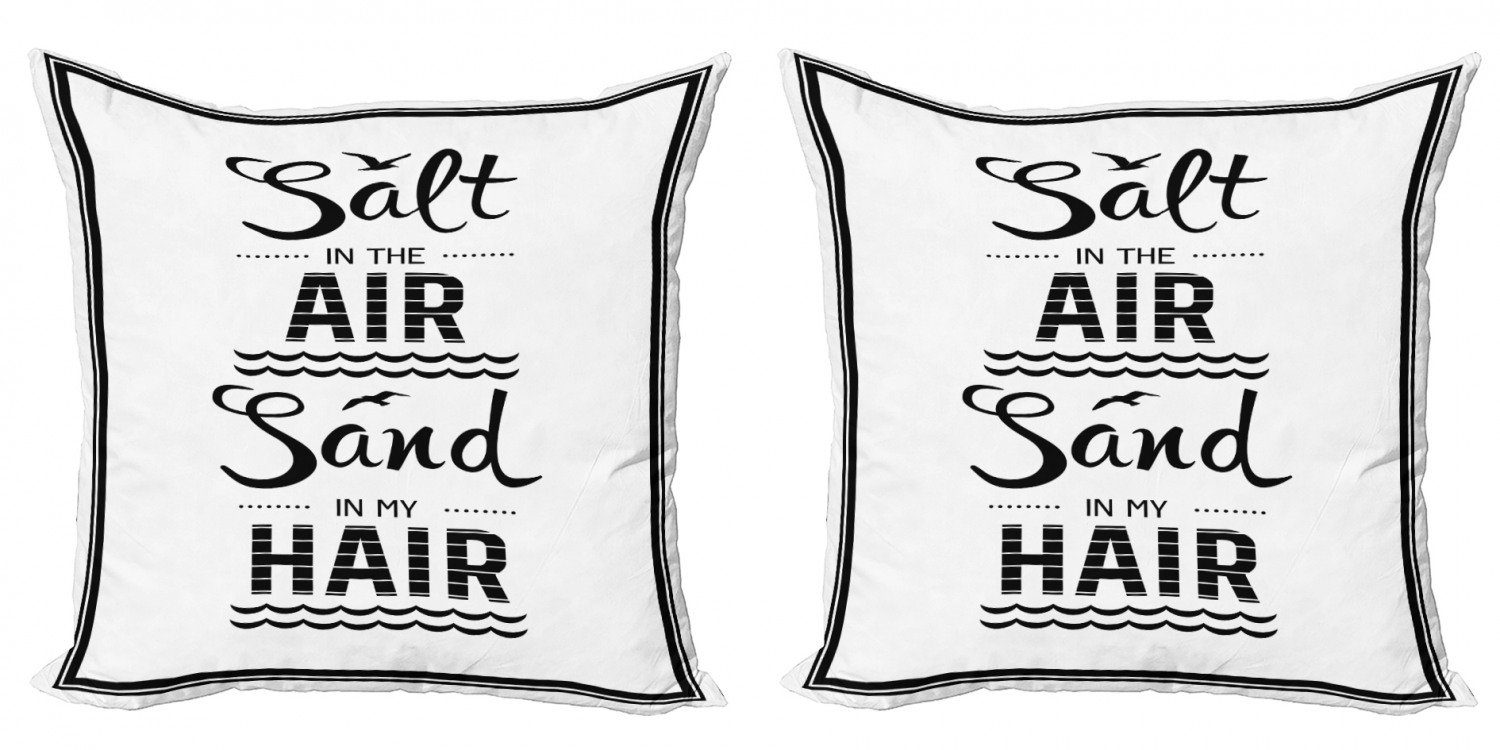 Kissenbezüge Modern der Salz (2 Doppelseitiger in Accent Zitat Salz Abakuhaus Luft den Stück), in Digitaldruck, Haaren