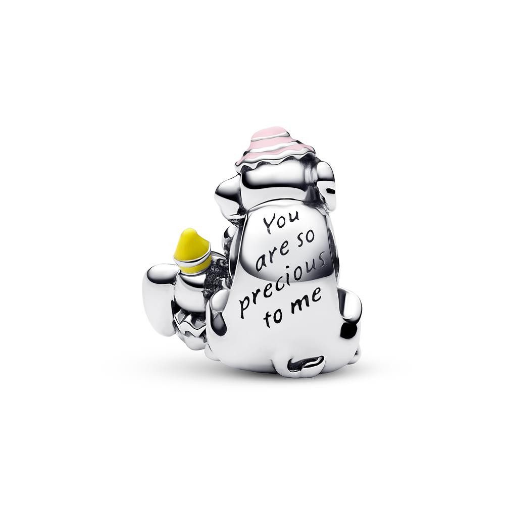 Pandora Charm-Einhänger PANDORA Disney Dumbo und Mama Slide-Charm, Sterlingsilber