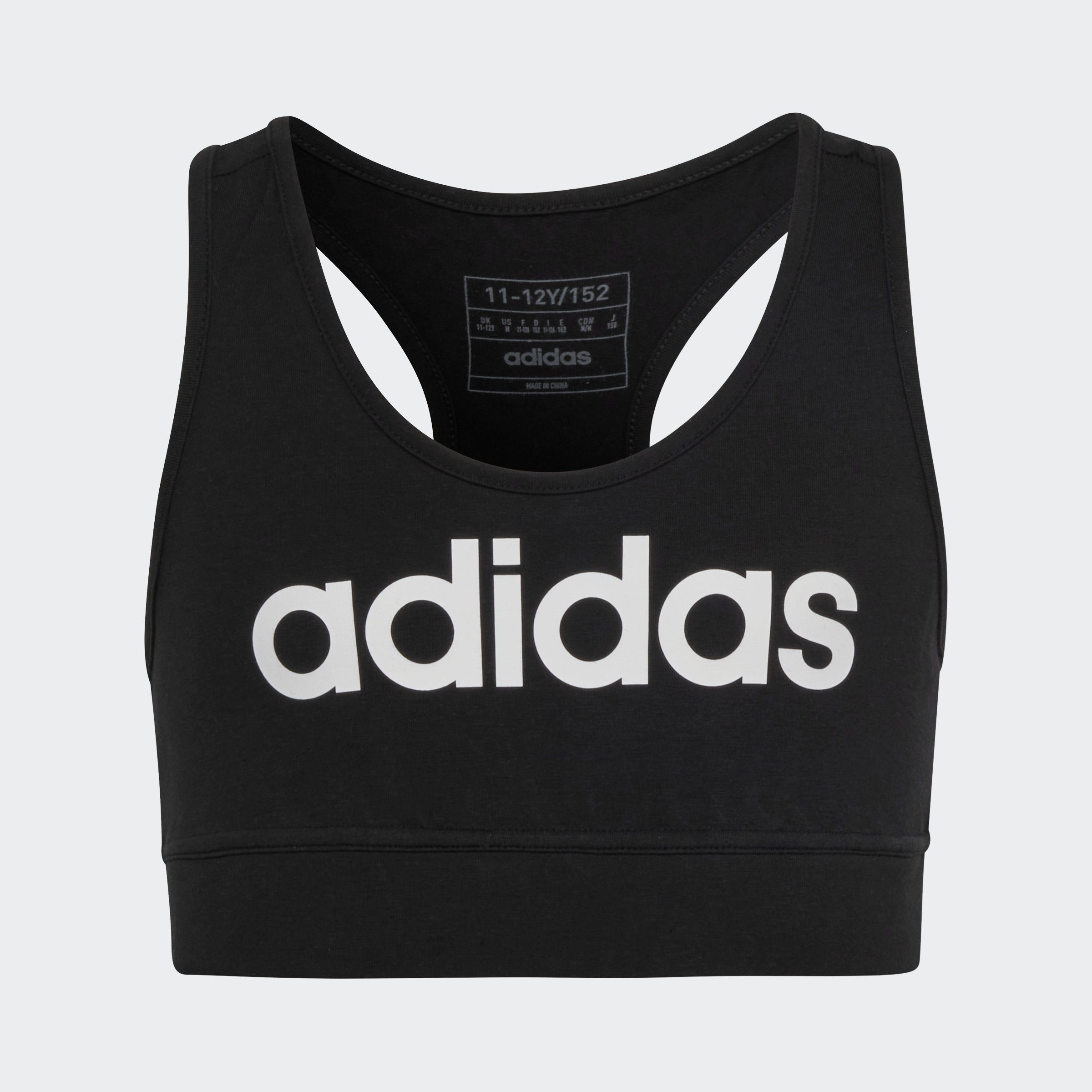 adidas Sportswear Sport-BH ESSENTIALS LINEAR LOGO COTTON BUSTIER (1-tlg)