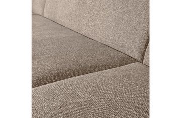 BePureHome Ecksofa U-Form Sofa Sloping - Chenille - Natur, freistellbar