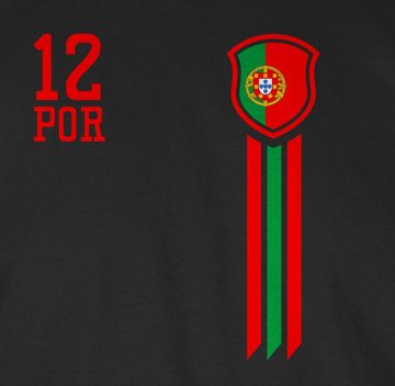 Shirtracer T-Shirt 12. Mann Portugal Fan-Shirt WM 2024 Fussball EM Fanartikel