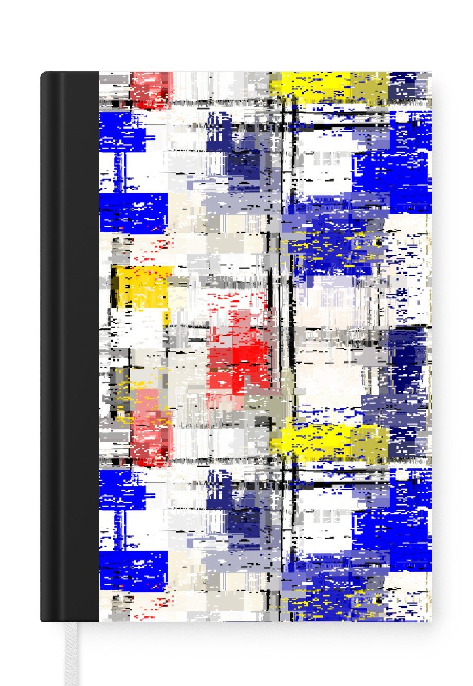 MuchoWow Notizbuch Design - Mondrian - Kunst - Alte Meister, Journal, Merkzettel, Tagebuch, Notizheft, A5, 98 Seiten, Haushaltsbuch