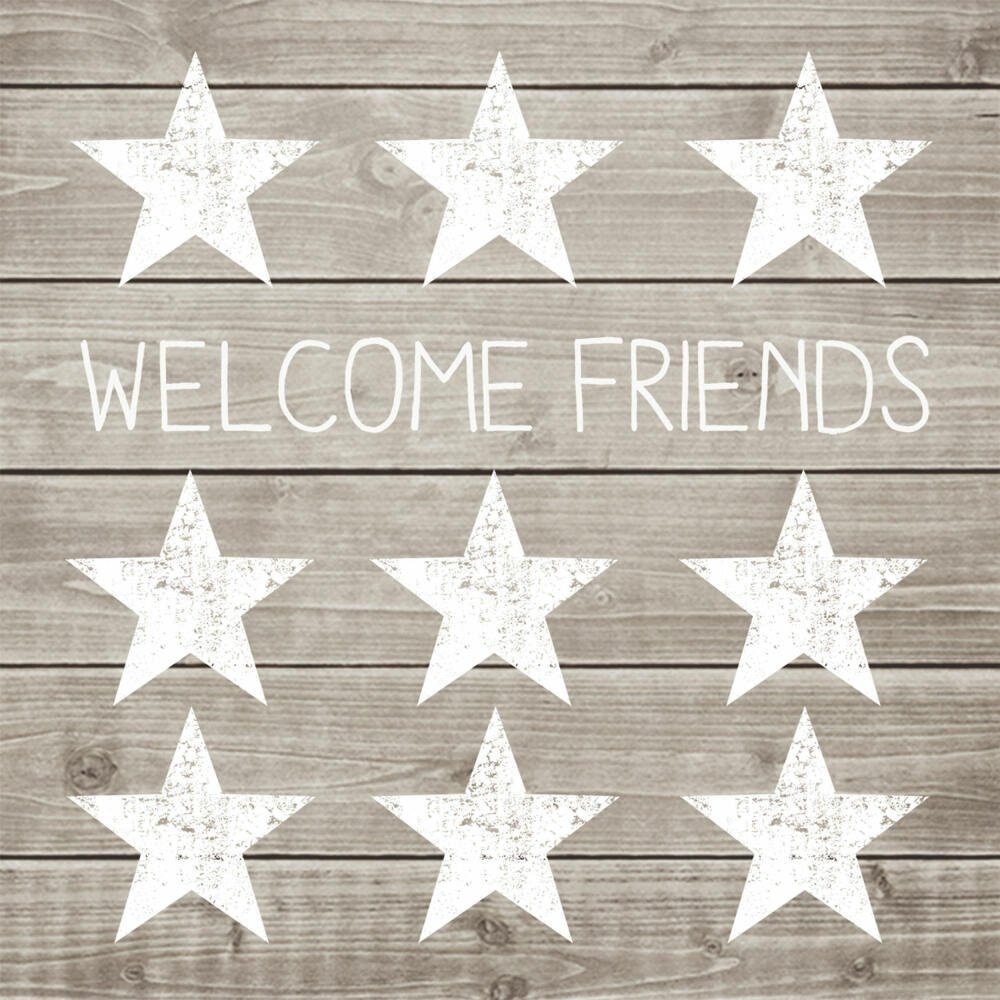 PPD Papierserviette Welcome Friends 20 Stück 33 cm