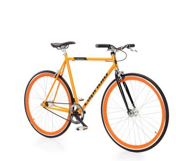 breluxx Cityrad Cityrad Singlespeed 700C/1, 28 Zoll Fixie Fastboy City-orange, 1 Gang, keine Schaltung