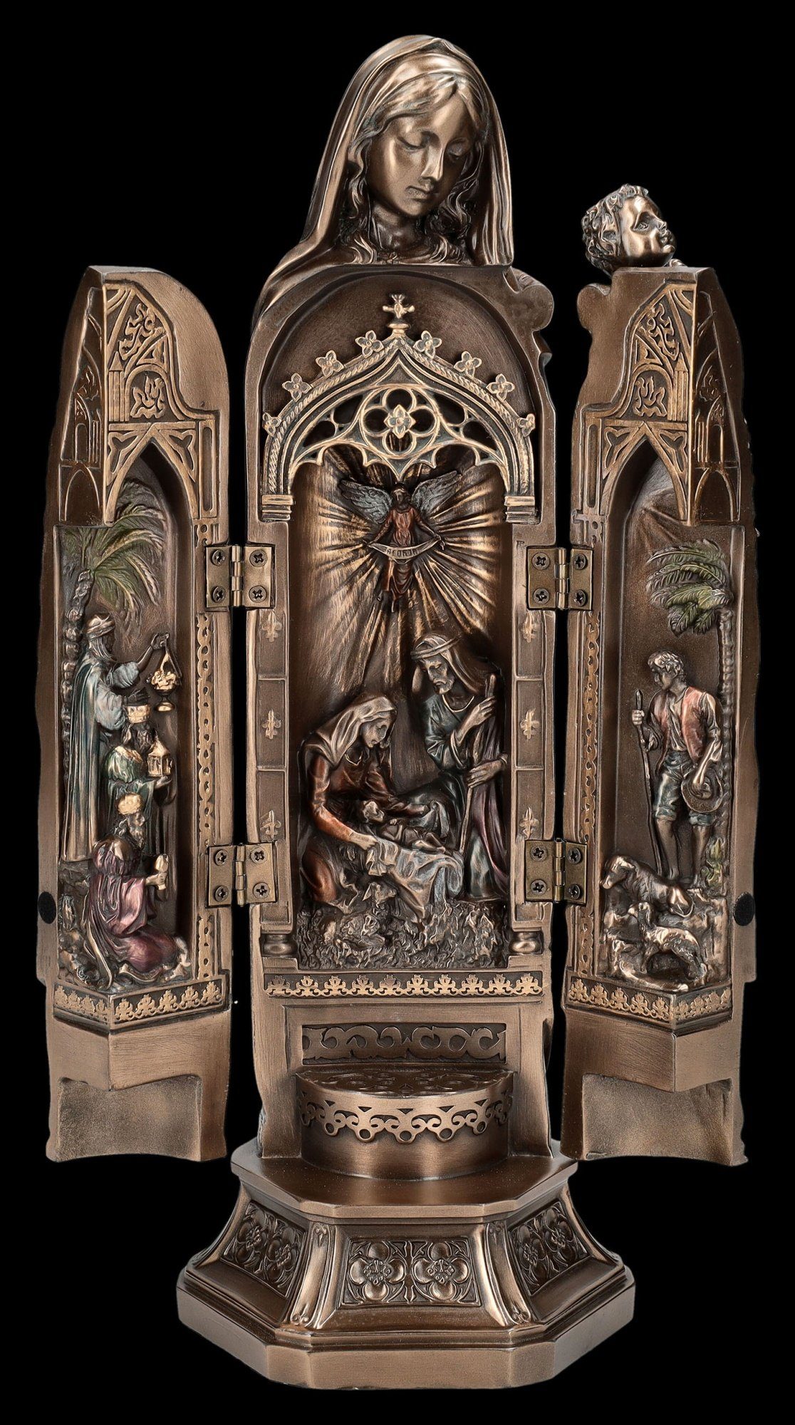 Figuren Shop GmbH Dekoobjekt Triptychon Flügelaltar - Maria Lady of Grace - Veronese Dekoration