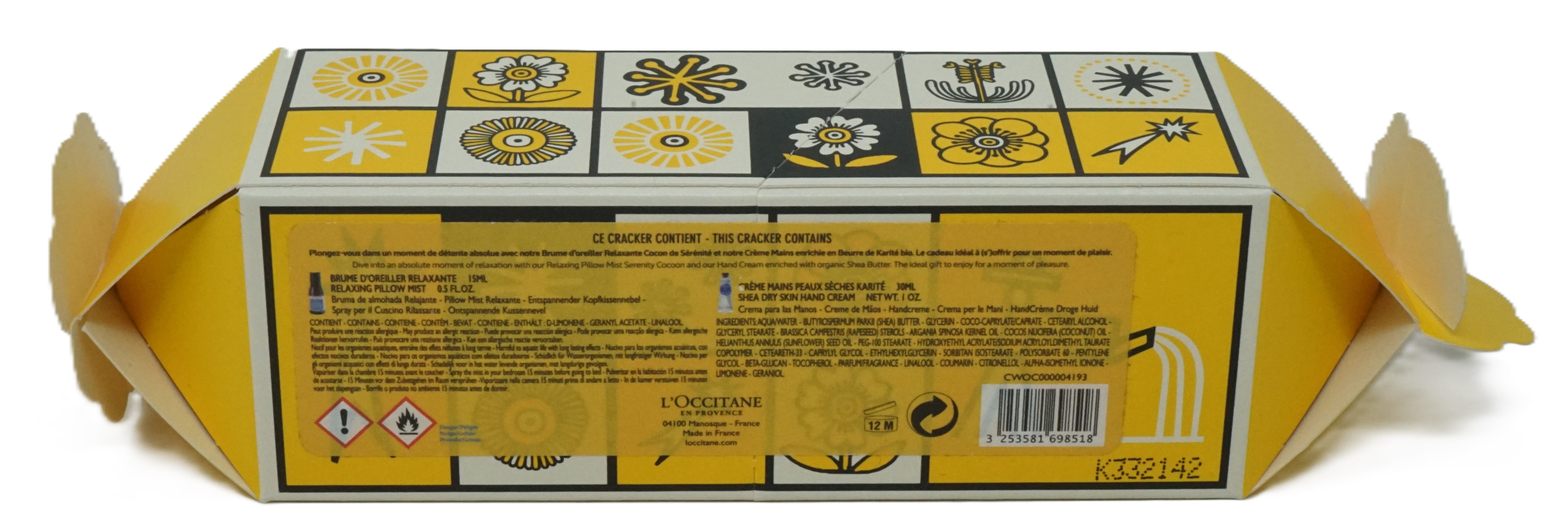 L'OCCITANE Handcreme L’Occitane Cracker Pillow Mist 15ml + Hand Cream 30 ml