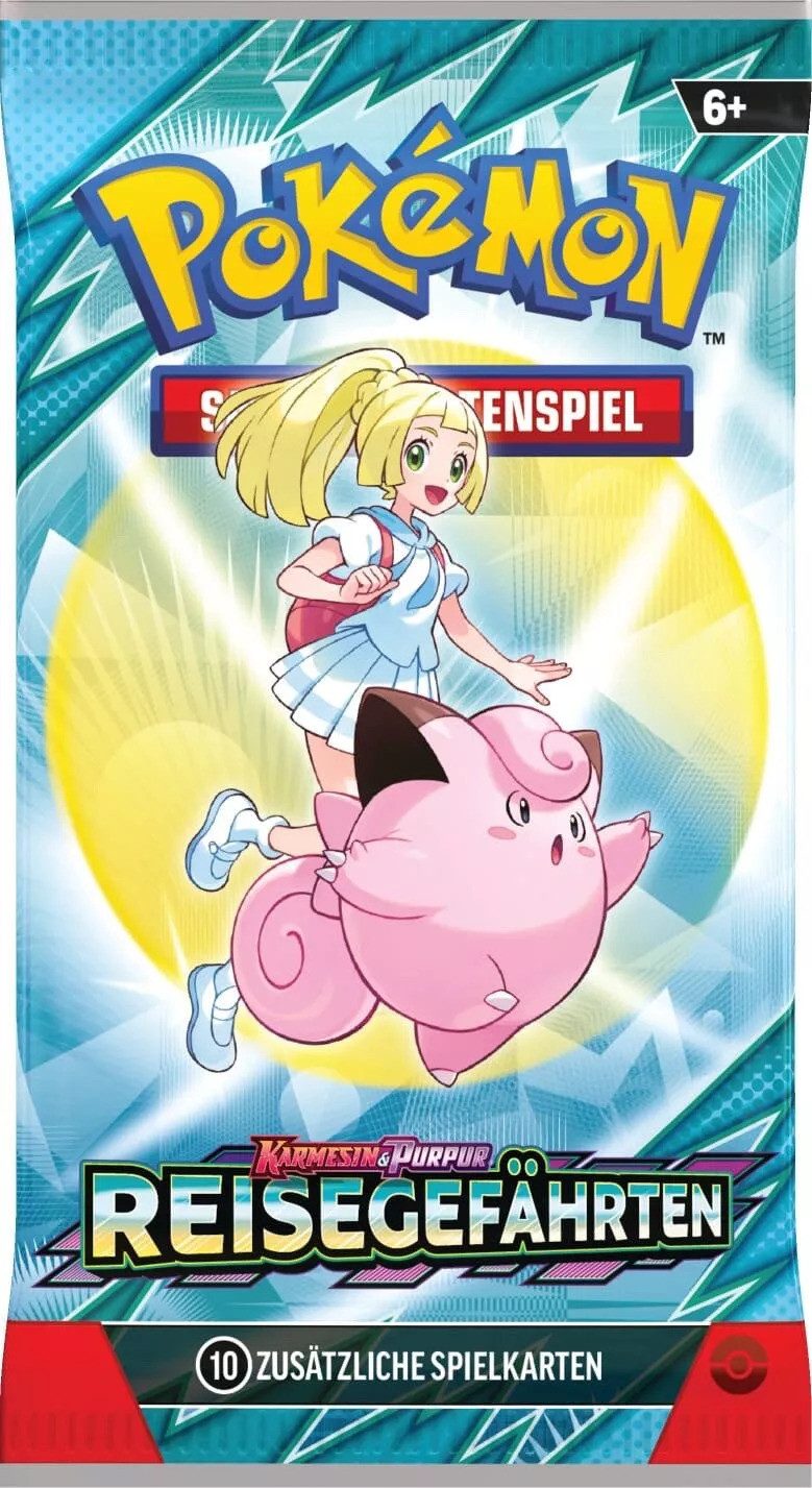 AMIGO Sammelkarte Pokémon Karmesin & Purpur: Reisegefährten Einzelbooster 1x Deutsch
