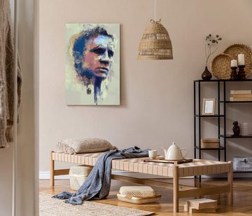 Sinus Art Leinwandbild James Bond Daniel Craig Porträt Abstrakt Kunst 007 60x90cm Leinwandbild