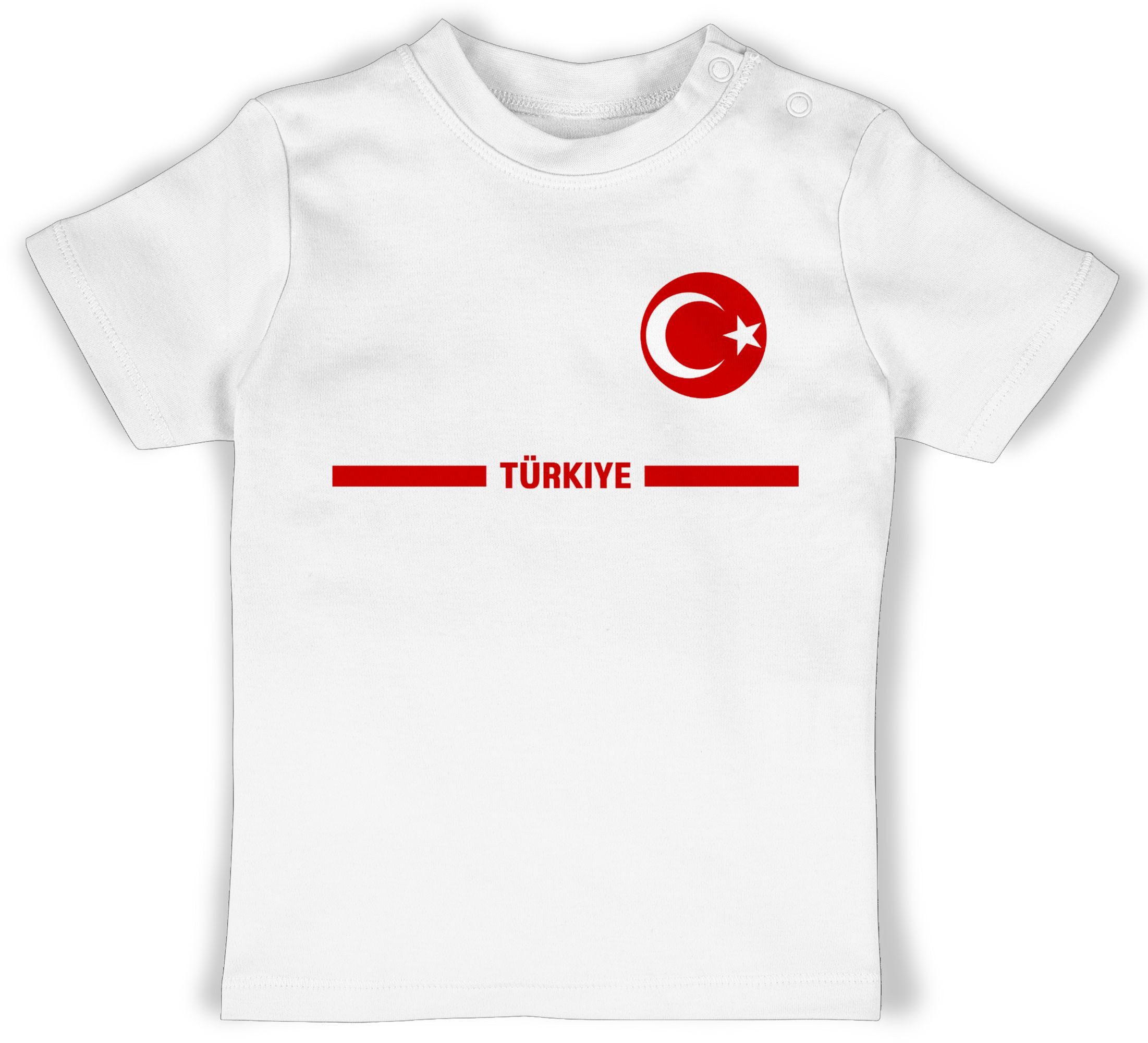 T-Shirt Türkei Trikot Wappen, Türkiye mit Stolz, Türkisches Fan-Motiv
