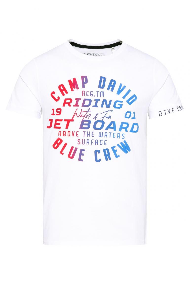 CAMP DAVID T-Shirt mit Gradient Puffprint günstig online kaufen