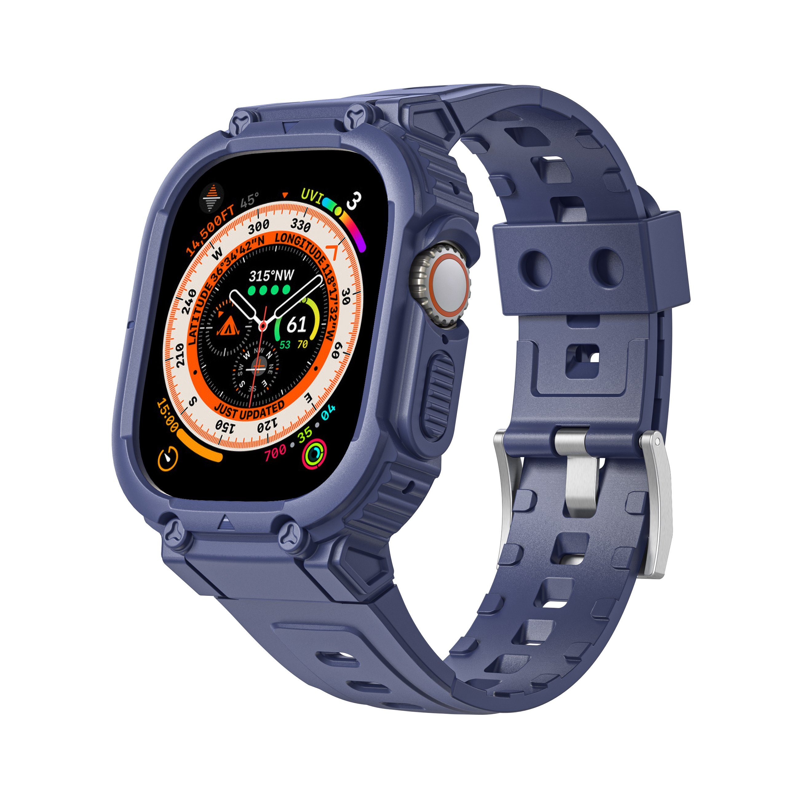 SCOCCC Smartwatch-Armband Schutzhülle und Armband Kompatibel mit Apple Watch, Erhältlich in 10 Farben Lila