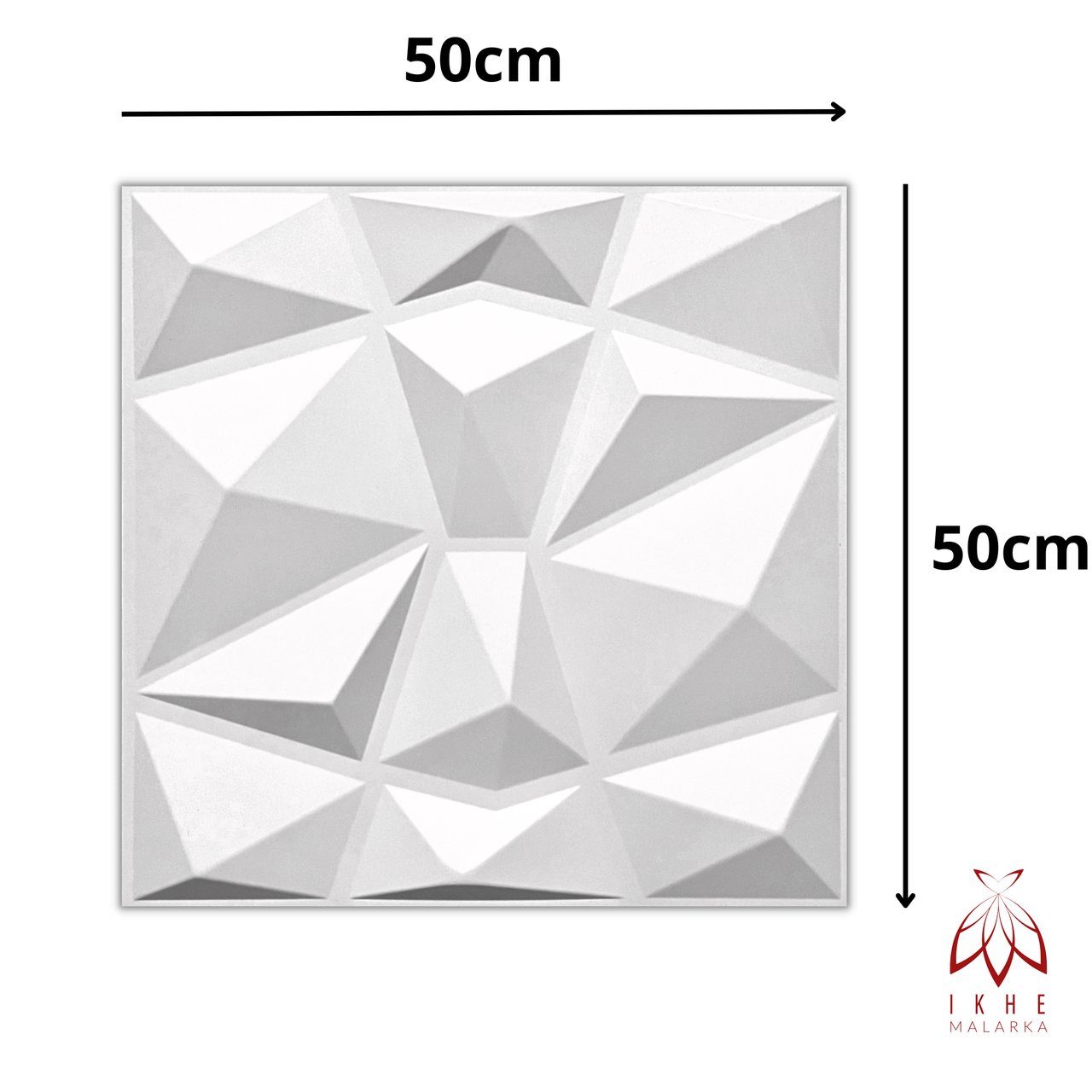IKHEMalarka 3D Wandpaneel 3D Paneele PVC Kunststoffpaneele, BxL: 50,00x50,00 cm, 0,25 qm, (1 Stück, 3D Wandpaneele Deckenpaneele) hochwertige & harte PVC 3D Platten Wand & Decke