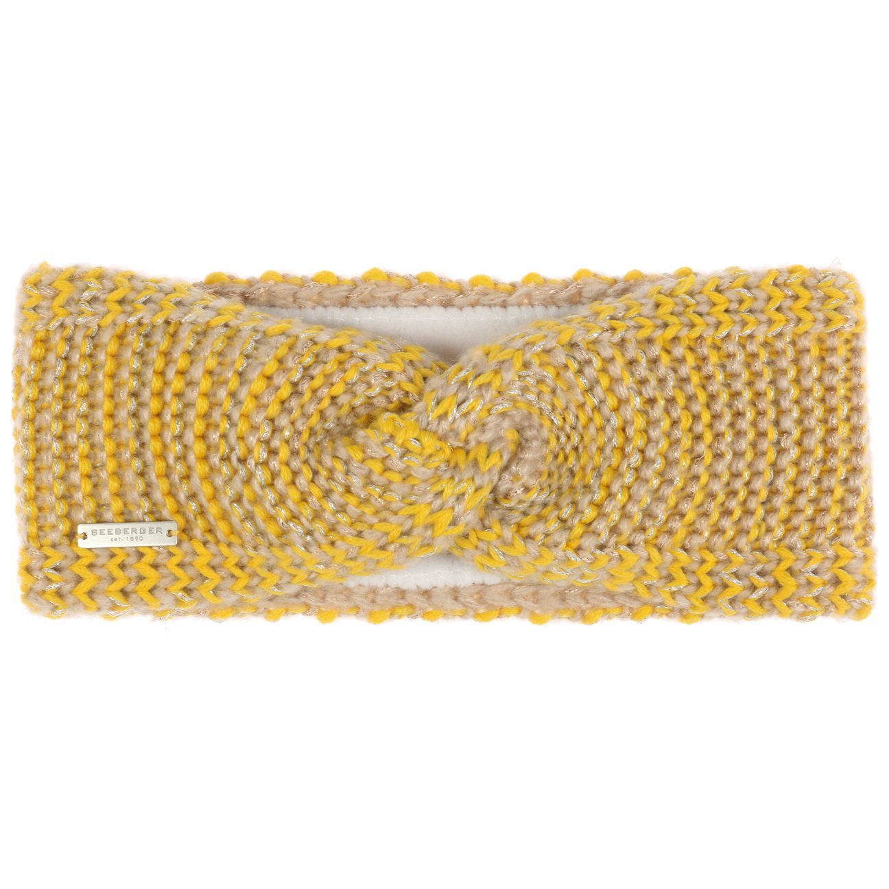 Seeberger Stirnband (1-St) Headband mit gelb Futter