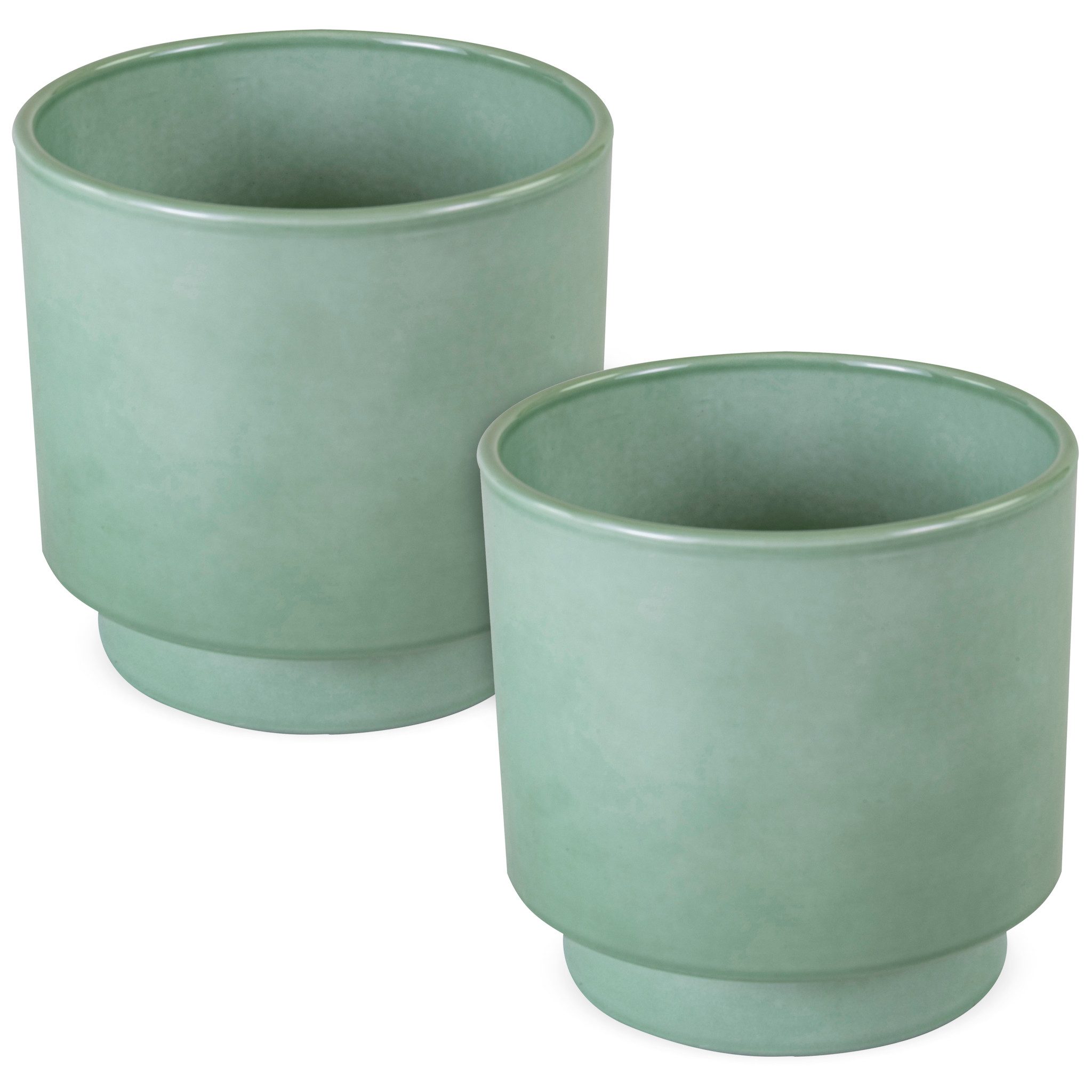 matches21 HOME & HOBBY Blumentopf Blumentöpfe 2er Set aus Keramik in Ø 10,5 günstig online kaufen
