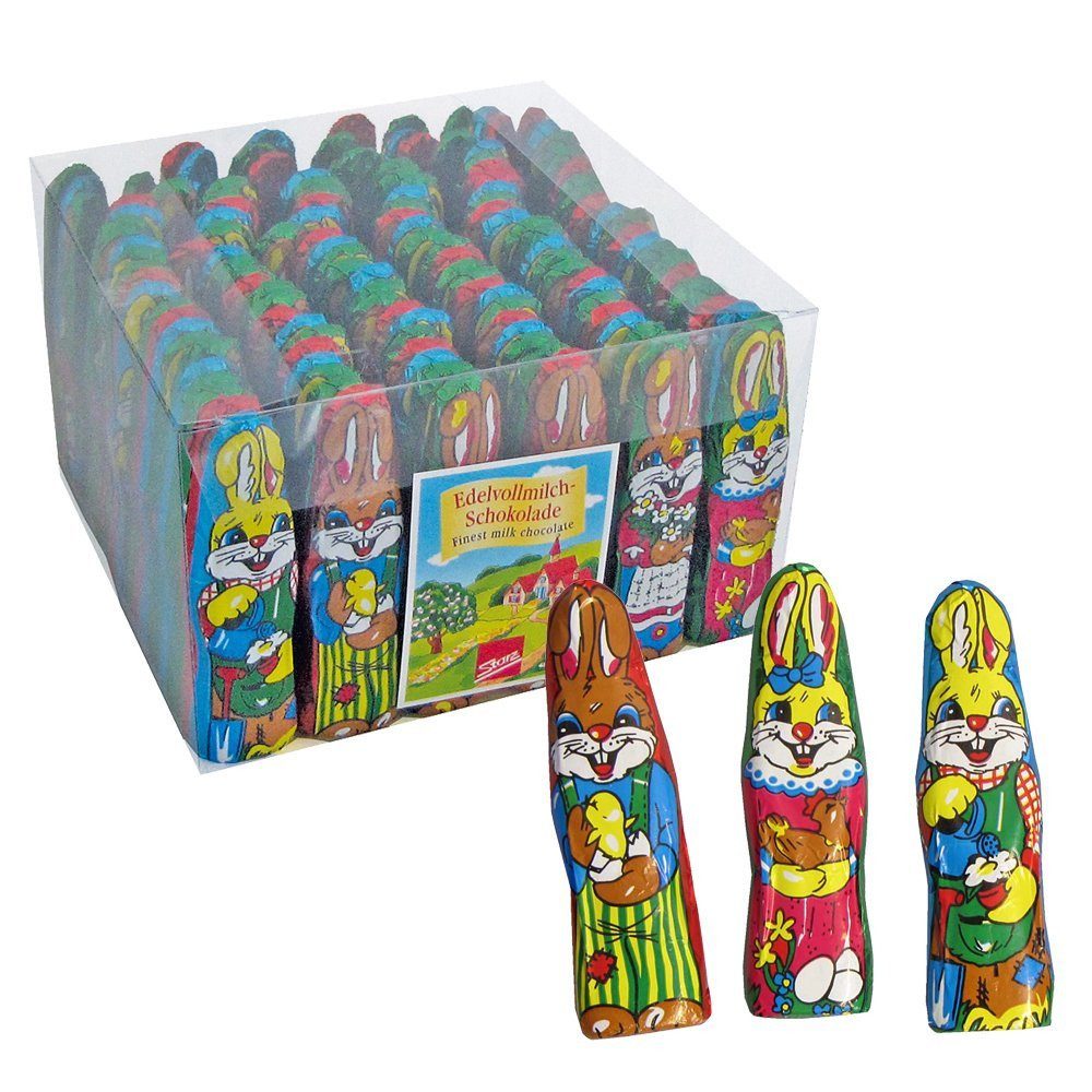 Storz Schokolade, Storz Osterhäschen aus Vollmilchschokolade in der Klarsichtbox 700g