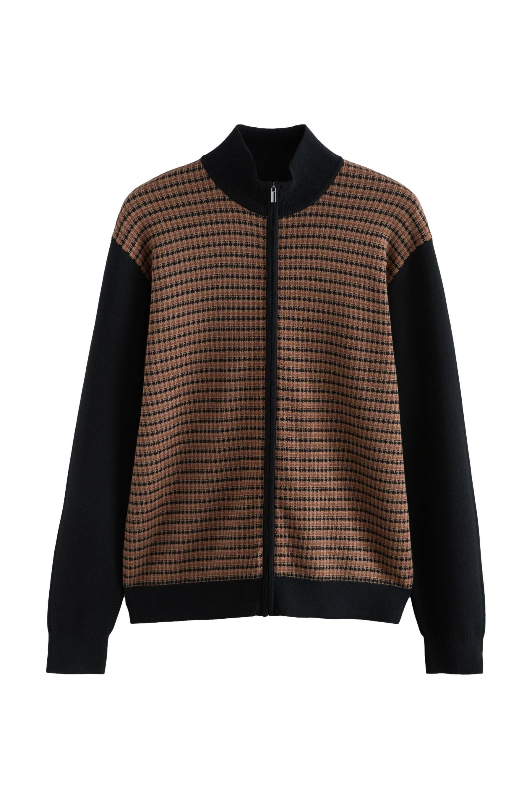 Next Strickjacke Regular Fit Premium Strick-Poloshirt mit RV (1-tlg) günstig online kaufen