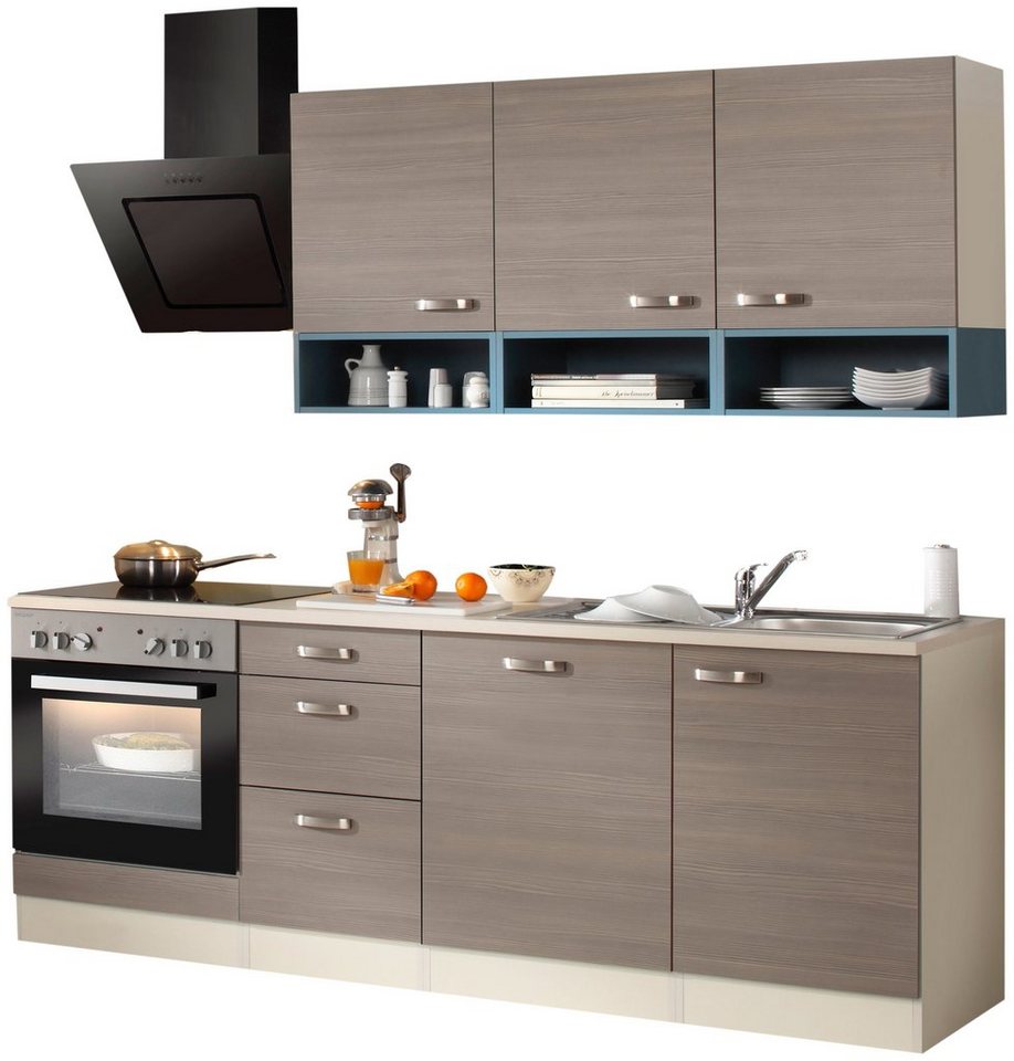 OPTIFIT Küchenzeile Vigo, mit E-Geräten, Breite 210 cm, Made in Germany