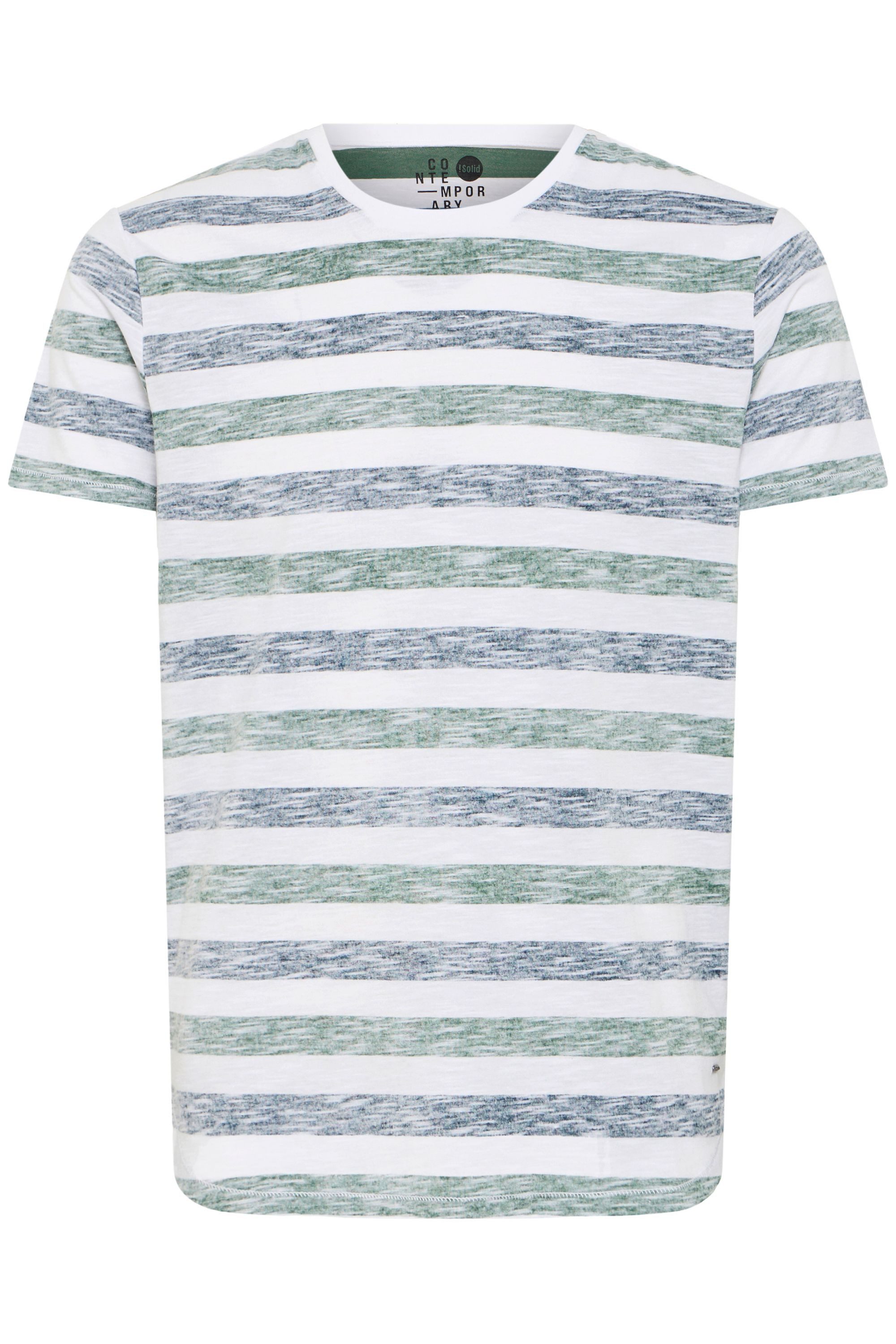 !Solid Rundhalsshirt SDTet Kurzarmshirt mit Streifen günstig online kaufen