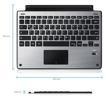 Aplic Tablet-Tastatur (Slim Bluetooth Keyboard für Microsoft Tablet Surface Pro 3, Pro 4)