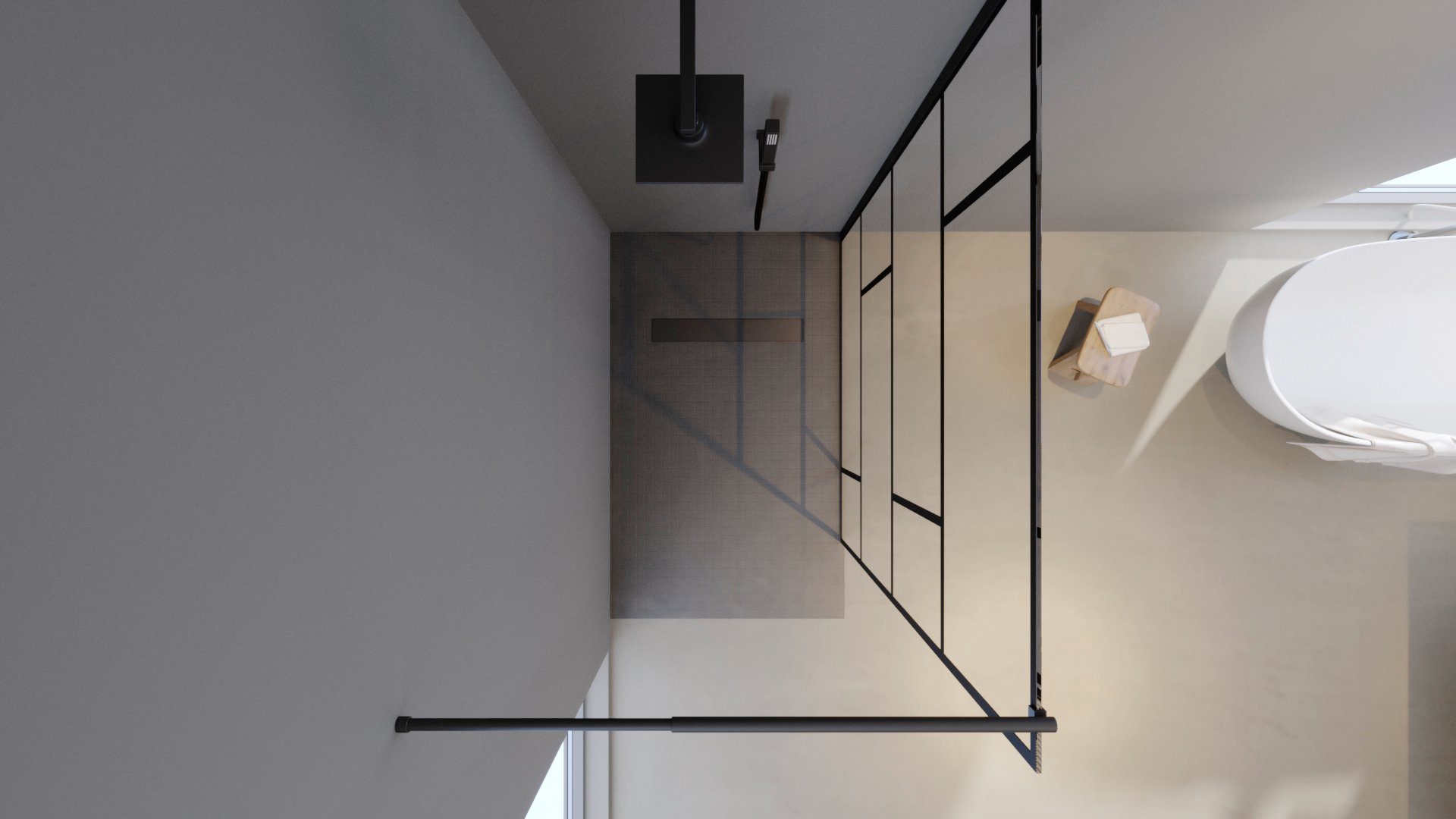 Aurlane Duschwand Walk-In Bricks 120 cm x 195 cm günstig online kaufen