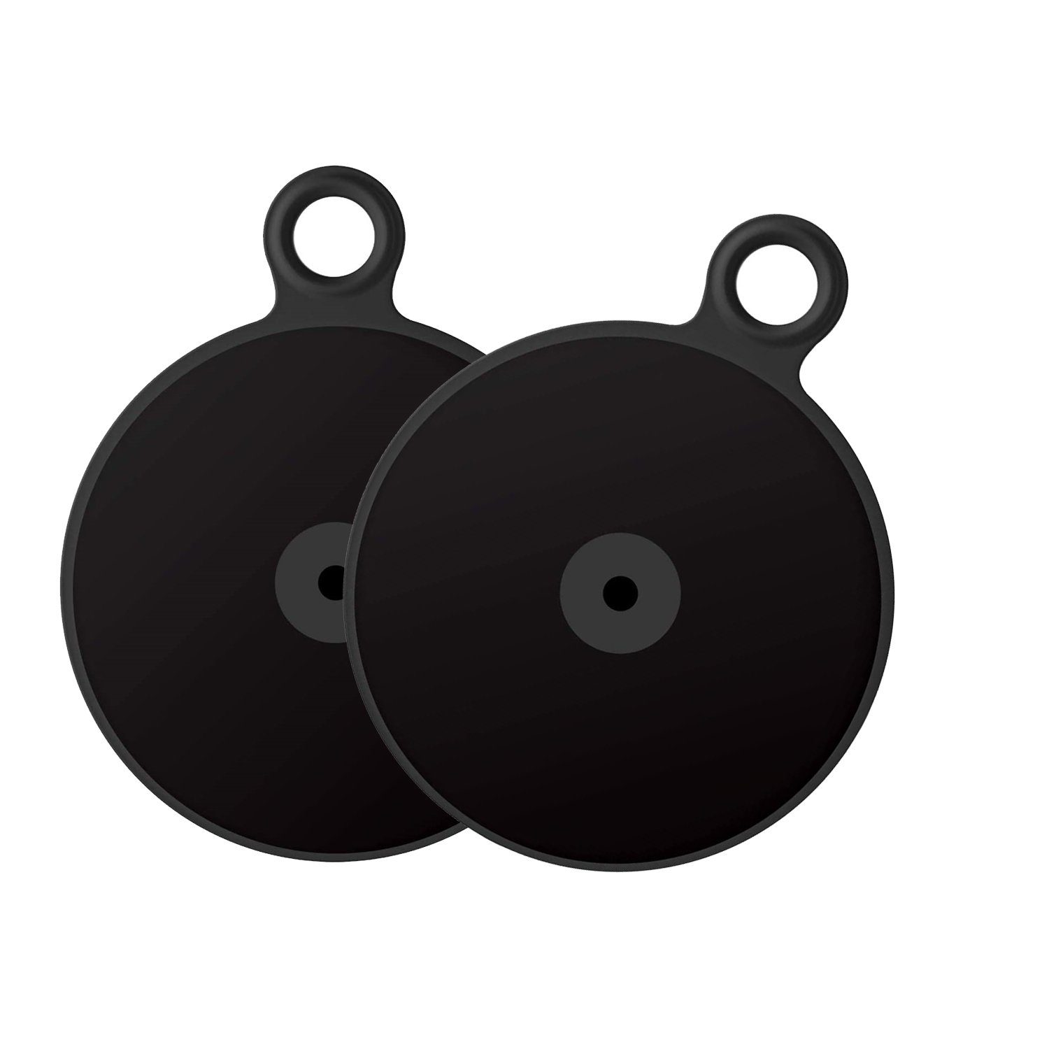 Wicked Chili Navigationsgeräte-Halterung 2x KFZ Armaturenbrett-Adapterplatte für Saugnapf, (1er Set, 2-tlg., 2 Set- 75mm 3M Klebe-Befestigungsplatte fürs Auto Armaturenbrett (komp)