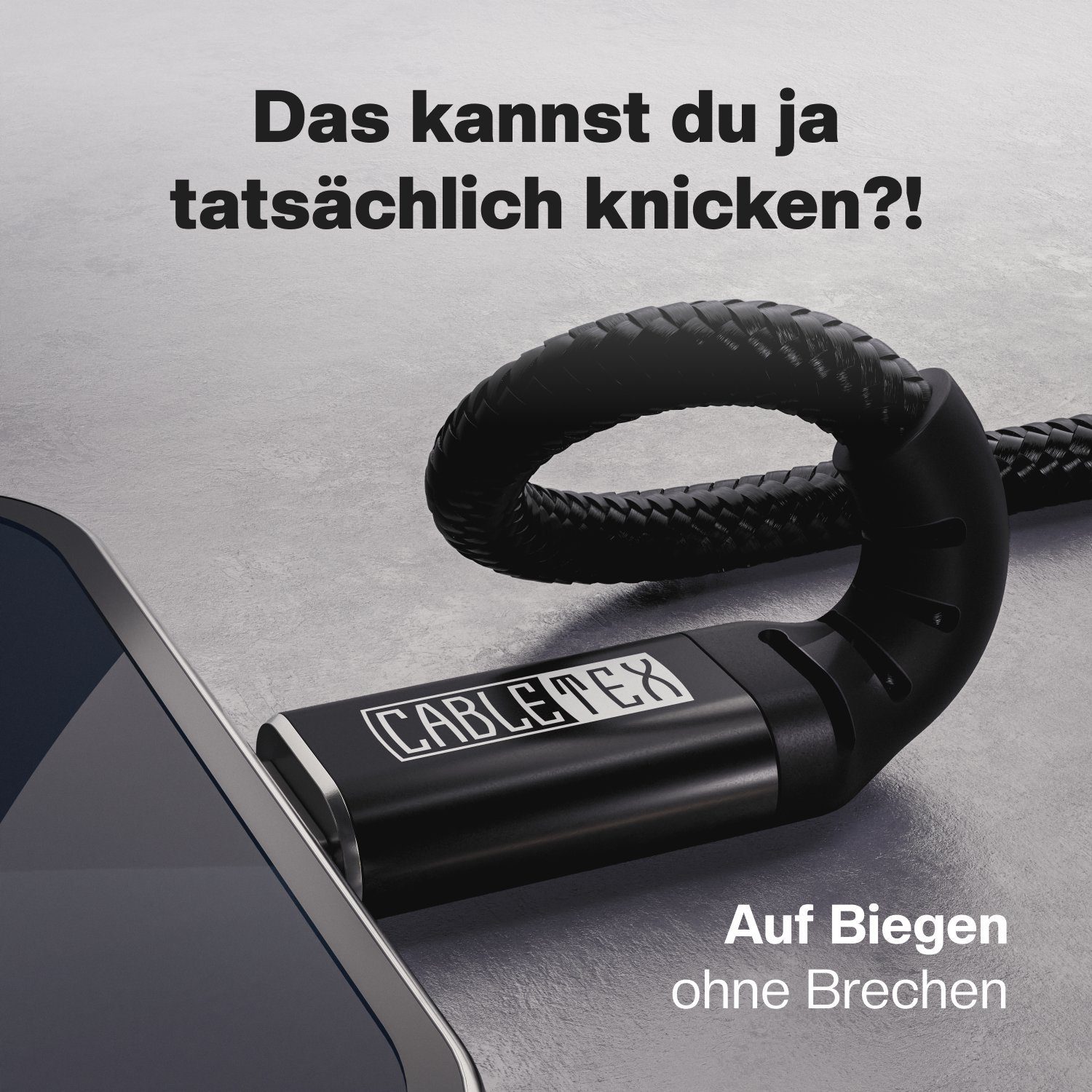 CABLETEX USB C zu Lightning Kabel für iPhone und iPad Ladekabel Lightningkabel, Lightning, USB-C (200 cm), MFi-Zertifizierung – Bild 4 von 5