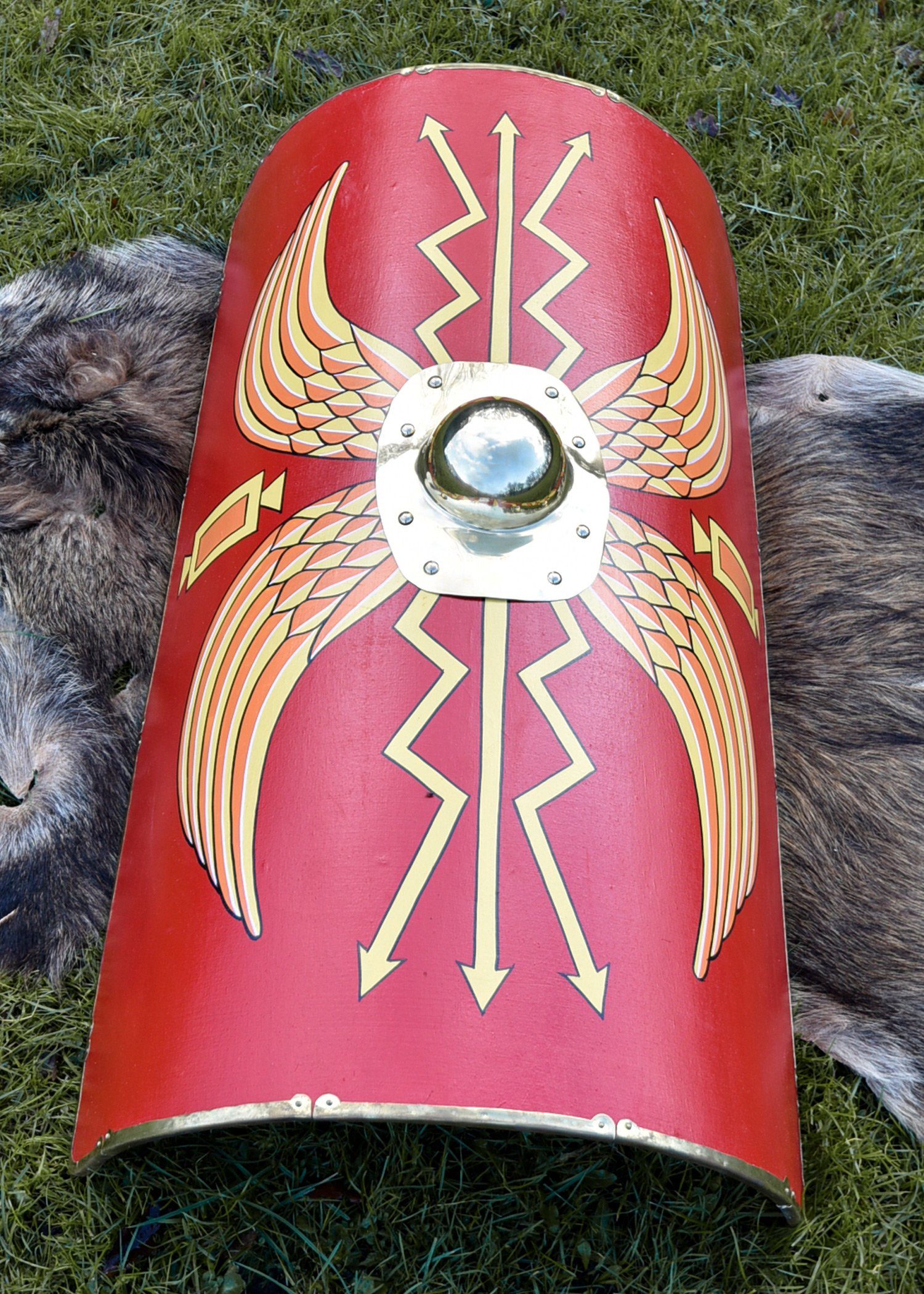 Battle Merchant Ritter-Kostüm Römerschild, Scutum der römischen Legionäre