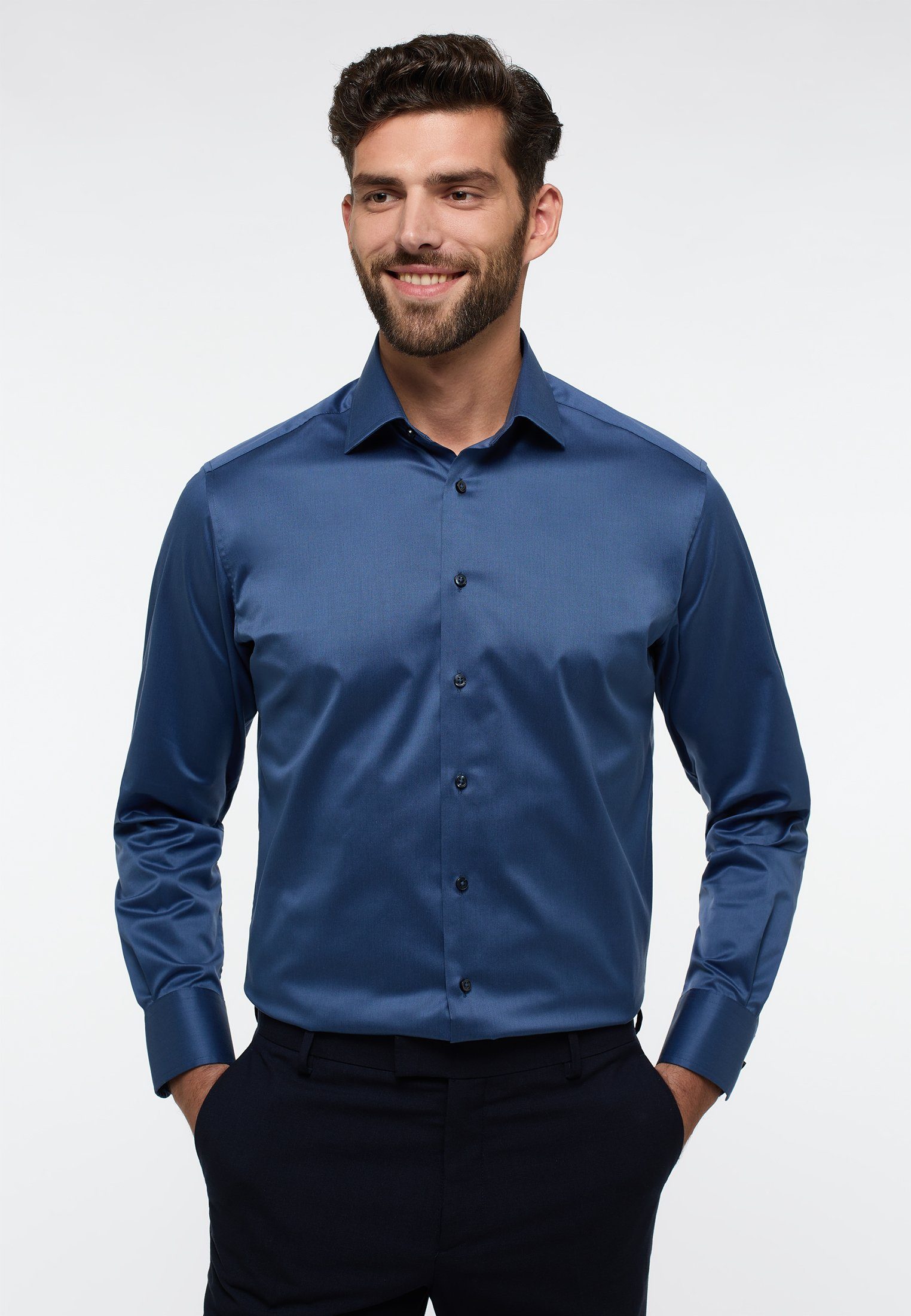 Eterna Langarmhemd MODERN FIT NON IRON günstig online kaufen