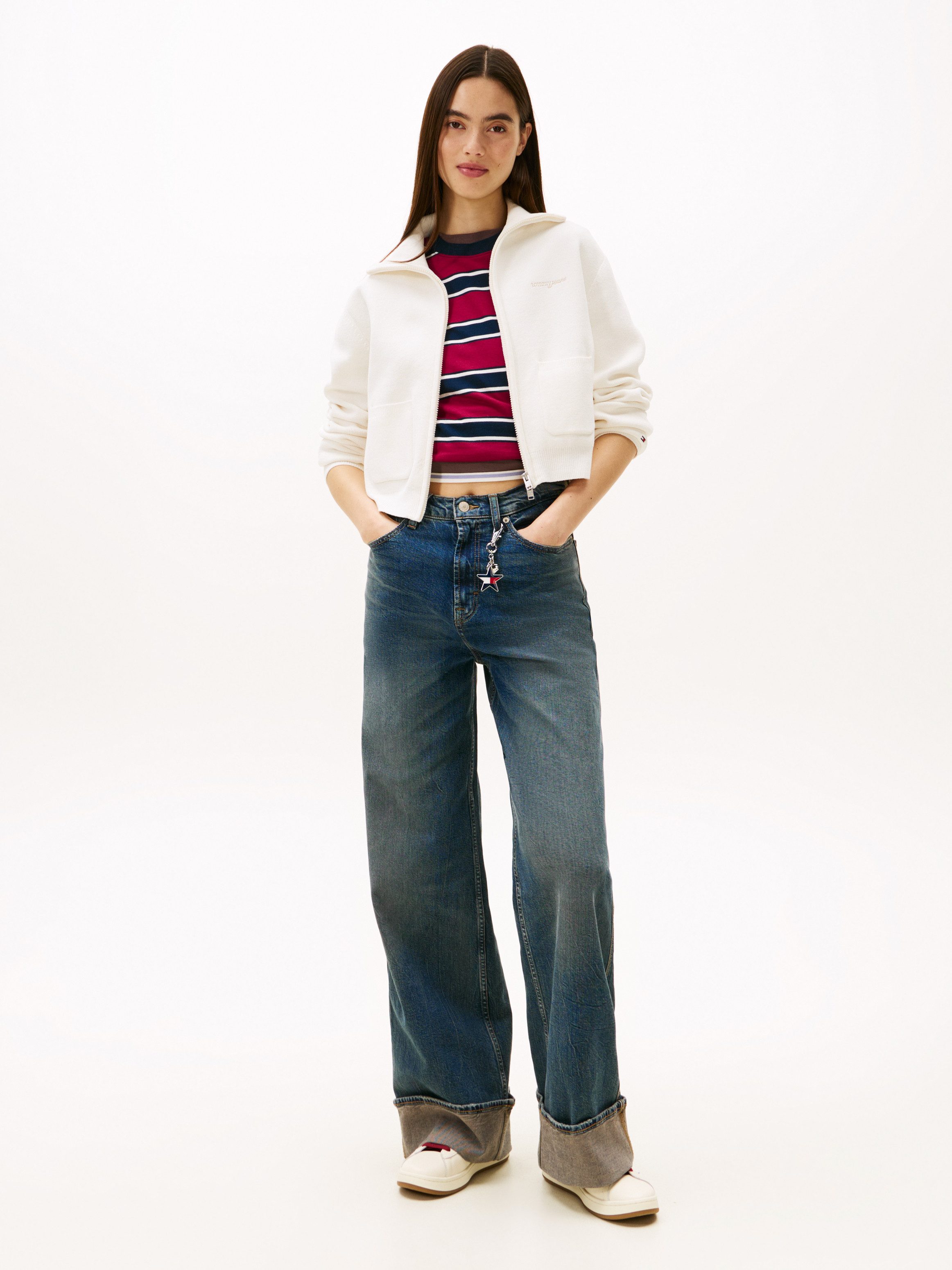 Tommy Jeans Strickjacke TJW COZY SCRIPT CARDIGAN