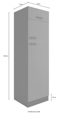 OPTIFIT Kühlumbauschrank Palma Breite 60 cm, Nischenmaße B/T/H 56,7/55,5/144,6 cm