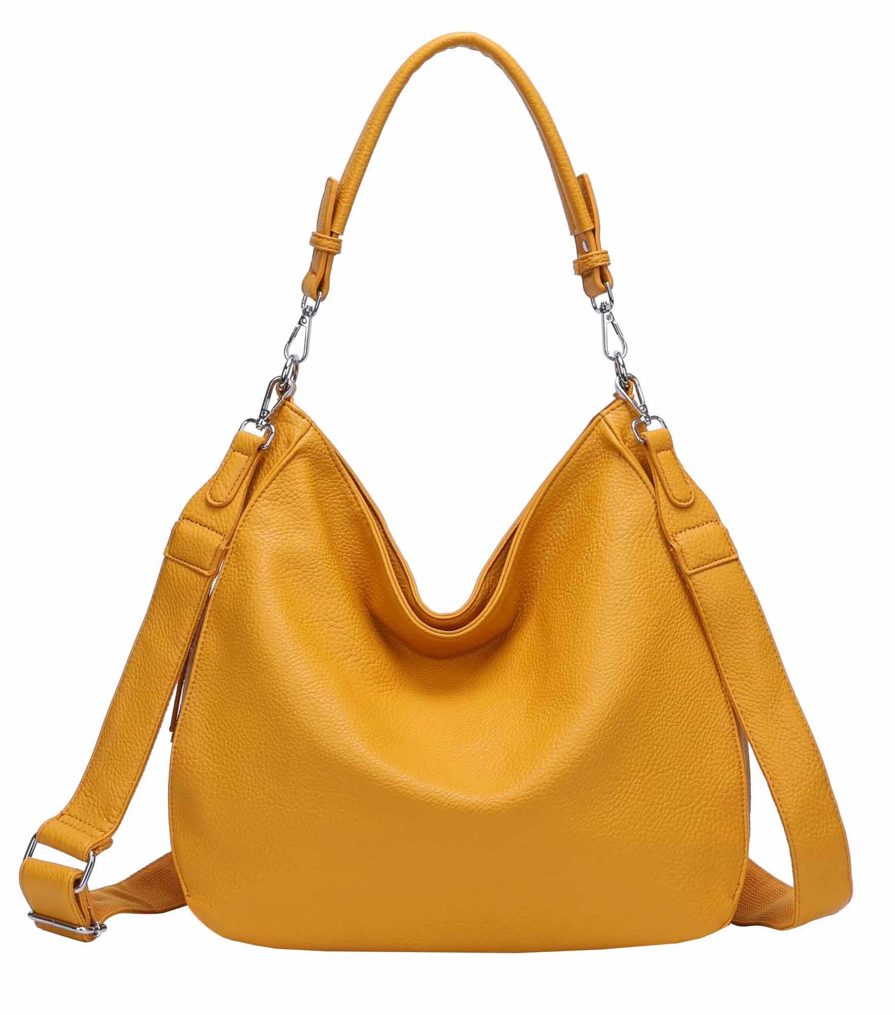 ITALYSHOP24 Schultertasche DAMEN TASCHE SHOPPER Hobo günstig online kaufen