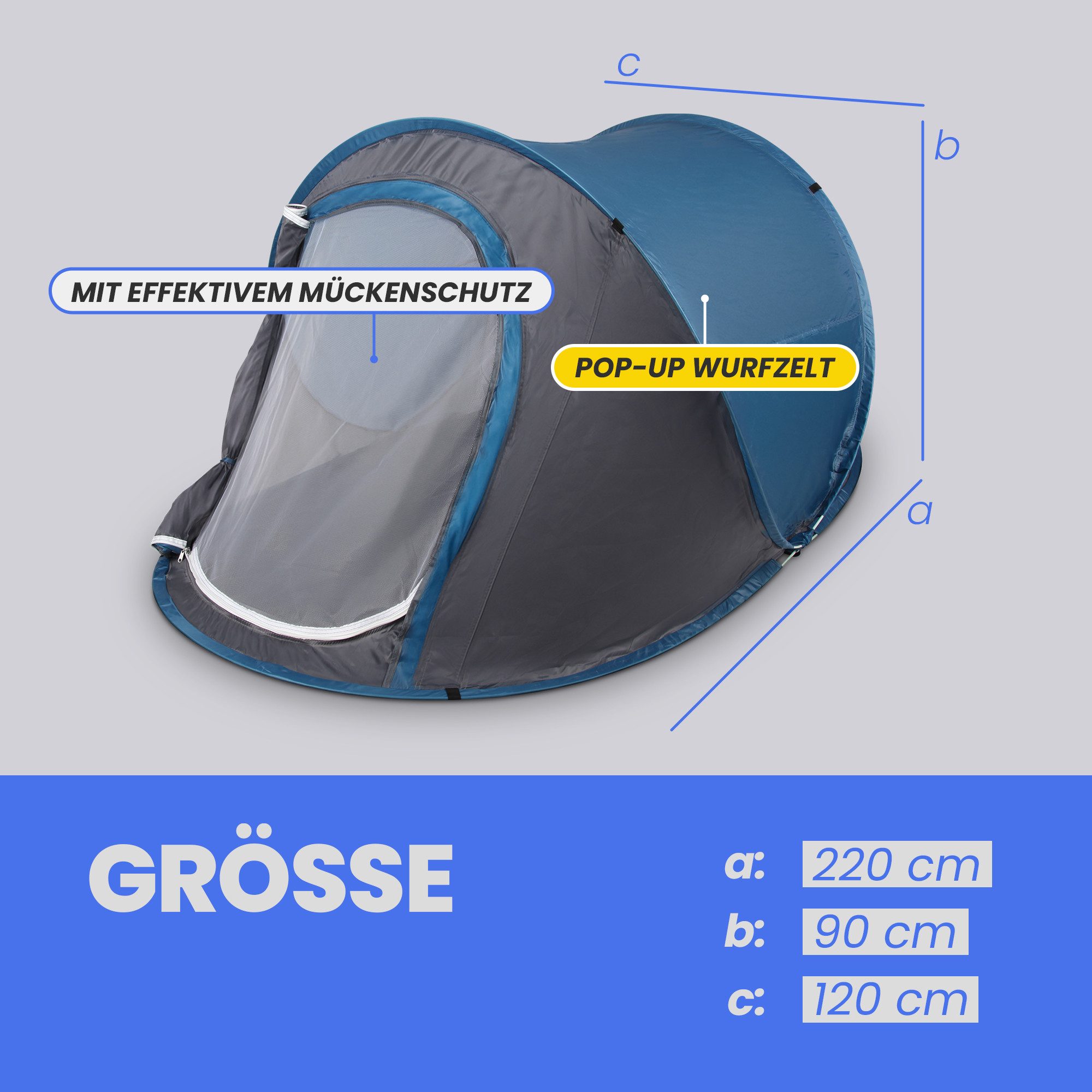 Bestlivings Wurfzelt PopUp Zelt, Personen: 2, günstig online kaufen
