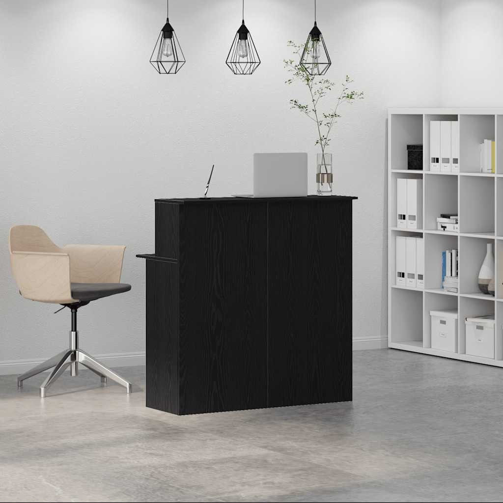 vidaXL Schreibtisch Empfangstheke Schwarz 100x50x103,5 cm günstig online kaufen