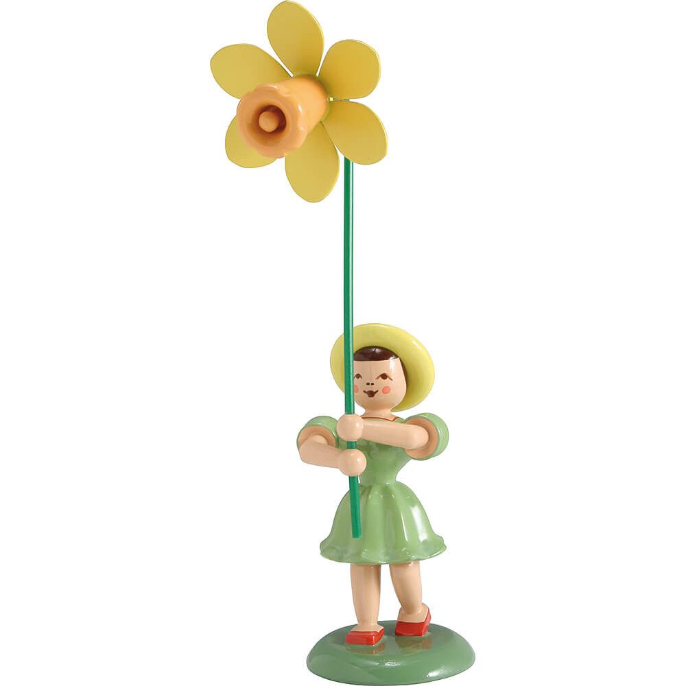 Blank Kunstgewerbe Dekofigur Blumenkind Narzisse, farbig (12cm) von Blank Kunsthandwerk