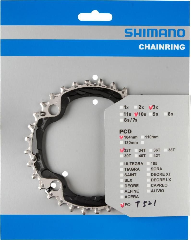 Kettenschaltung SHIMANO Kettenblatt FC-T521 32 Zähne - zuverlässiger Antrieb für Trekk