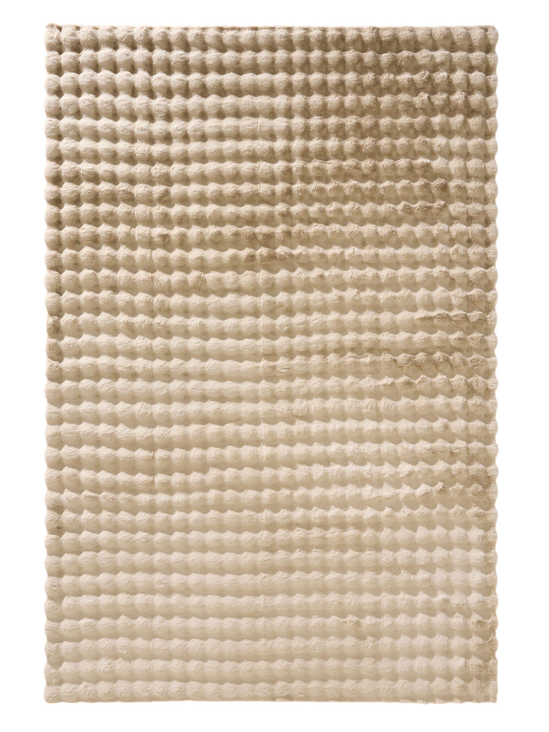 benuta Fellteppich Dave, rechteckig, Höhe: 21 mm, Kunstfaser, Berber, Ethno-Style, Wohnzimmer