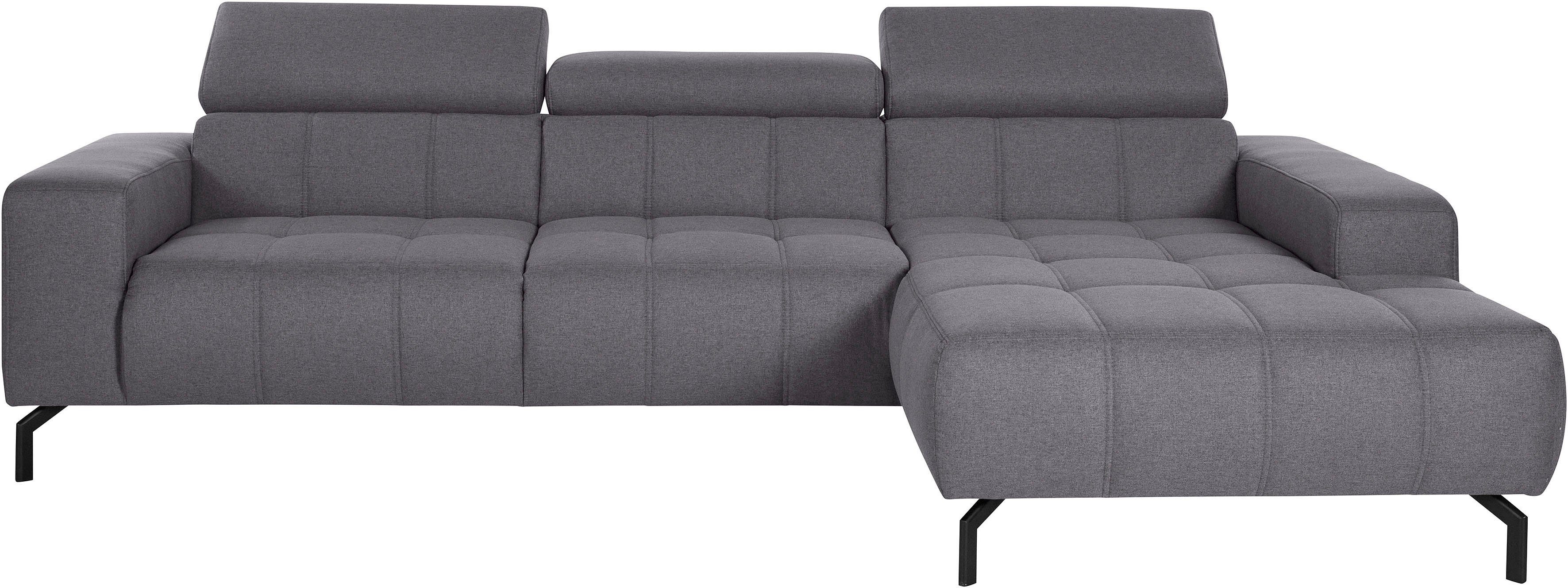 DOMO collection Ecksofa "Cunelli tolle Sitznähte als Designelement, fester günstig online kaufen
