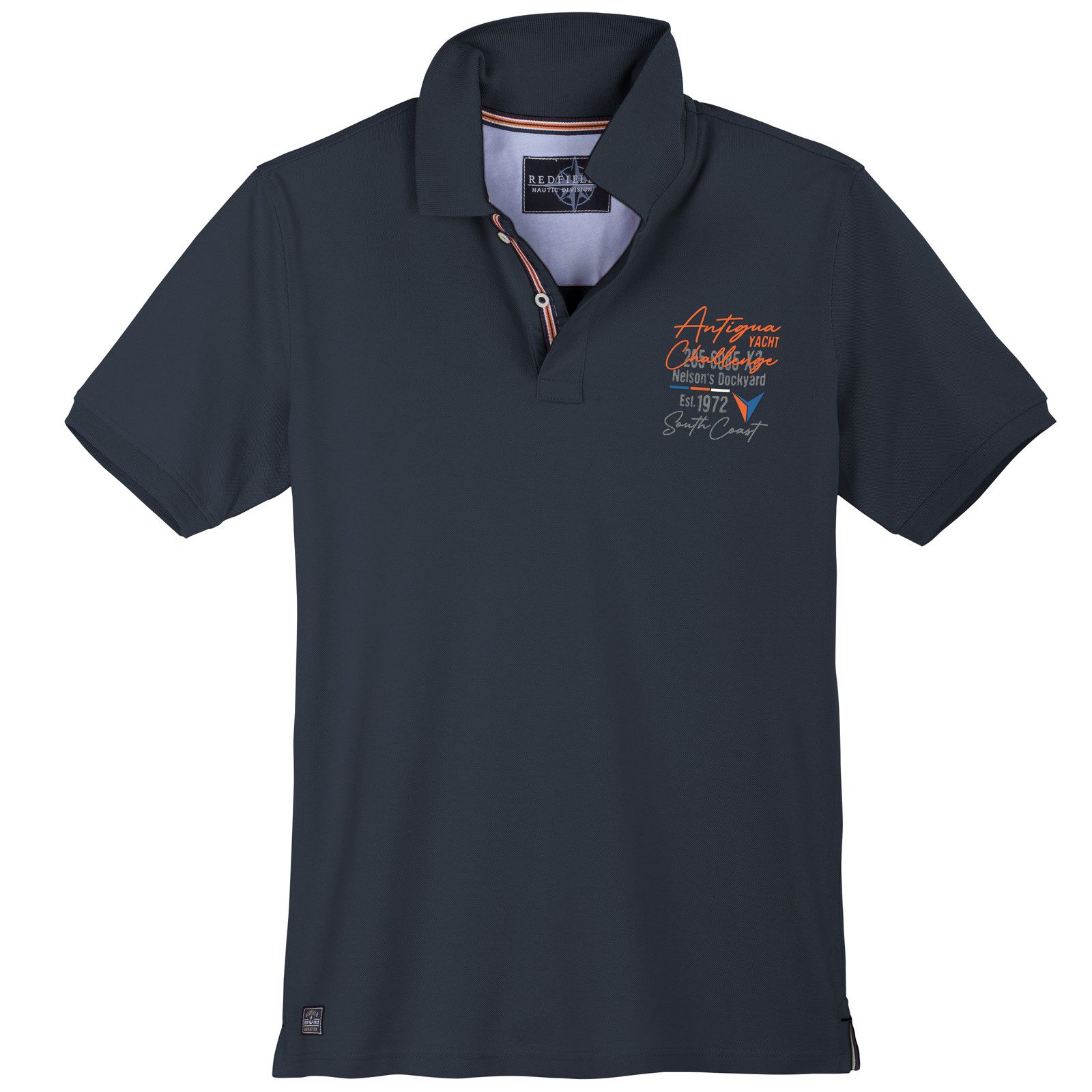 redfield Poloshirt Redfield Übergrößen Poloshirt maritim günstig online kaufen