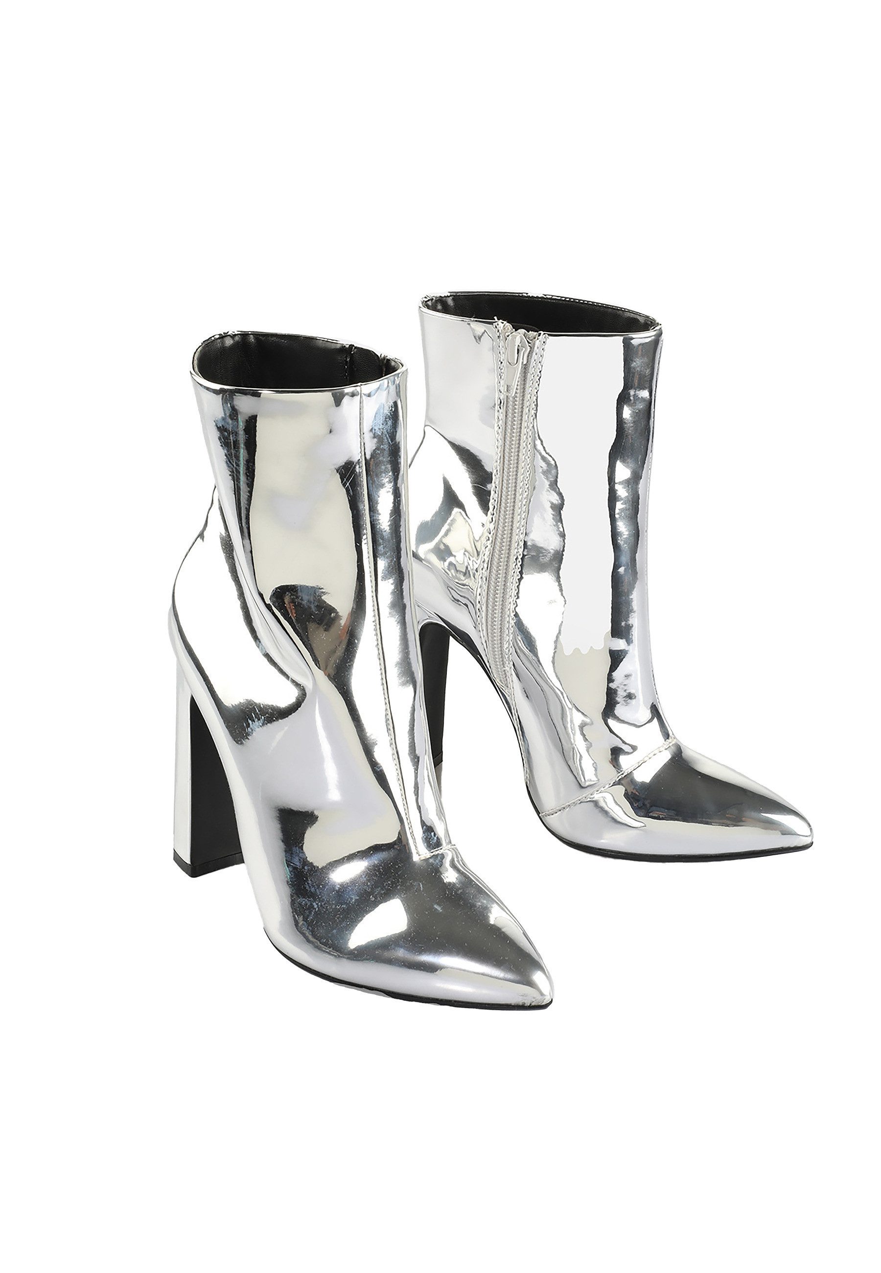 Buffalo July Bootie Vegan Patent Stiefel