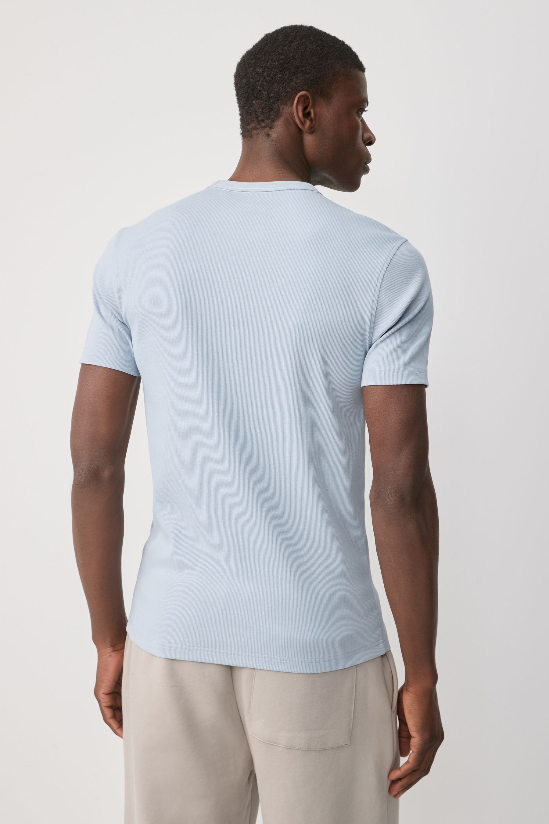 Next T-Shirt Geripptes Slim Fit T-Shirt günstig online kaufen