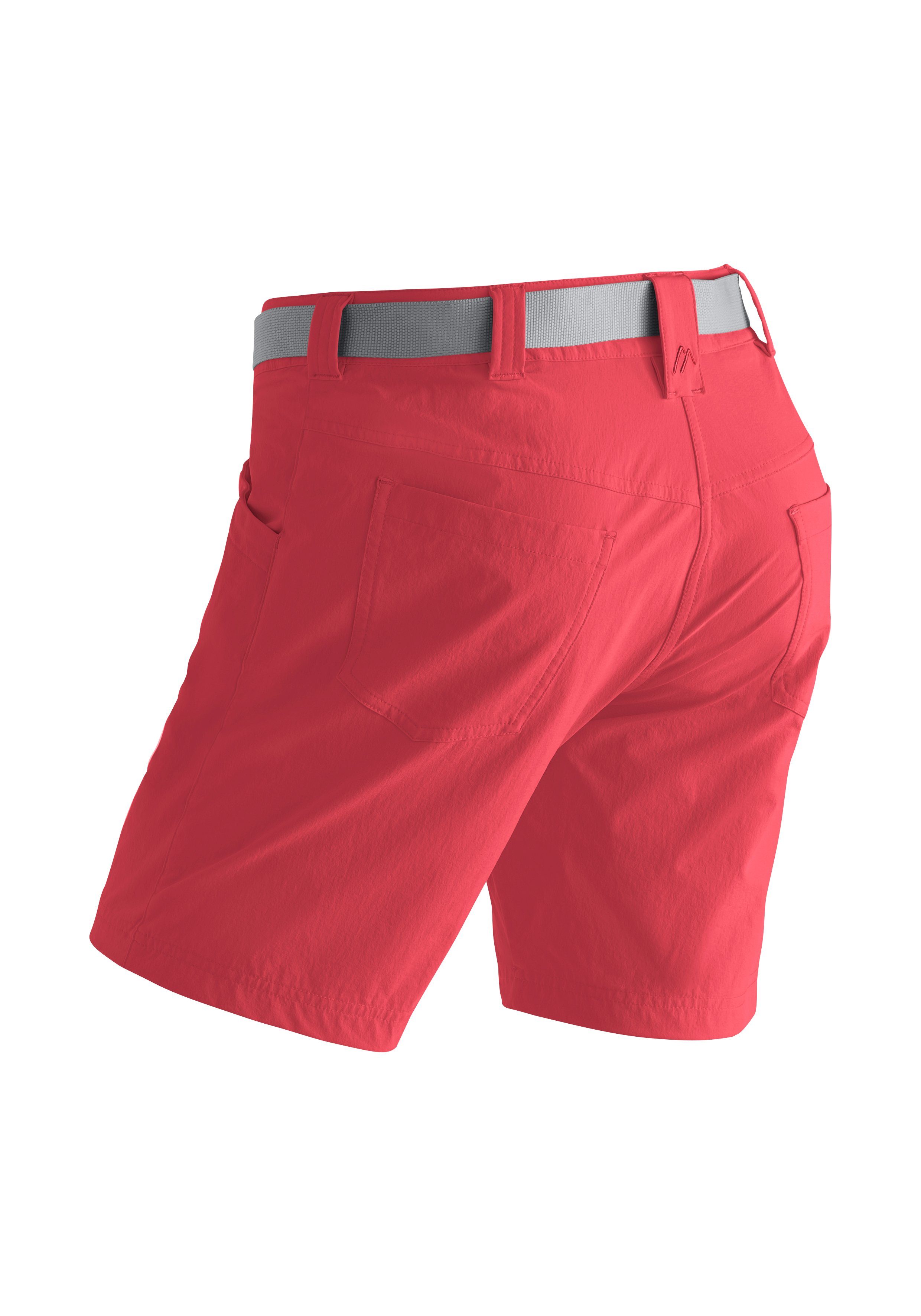 Maier Sports Funktionsshorts Lulaka Shorts Sportliche Funktionsbermuda Bund bequemem mit hellrot