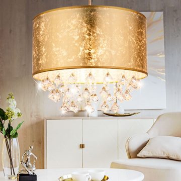 etc-shop Deckenleuchte, Design Decken Pendel Hänge Lampe Leuchte Beleuchtung gold silber