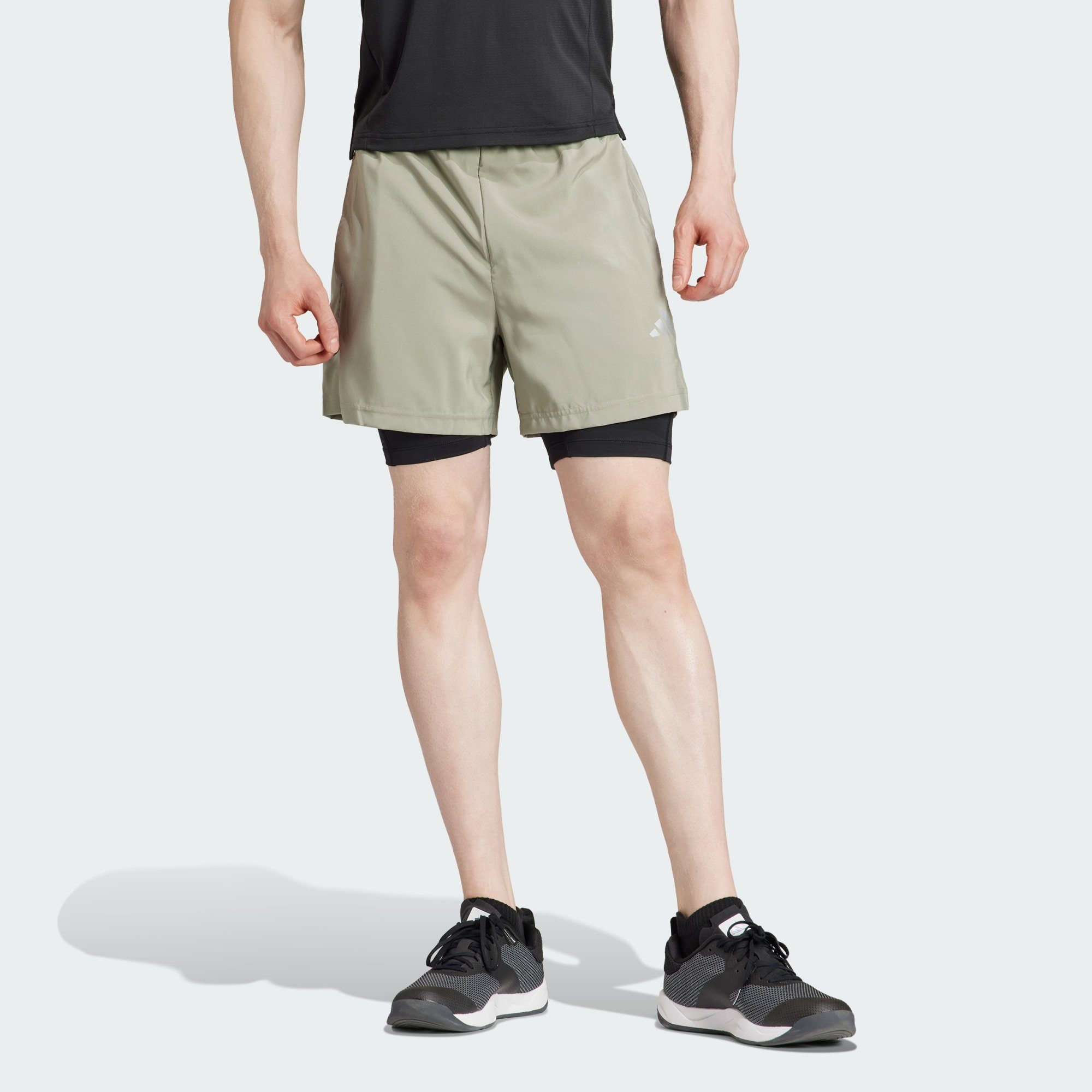 Pebble TRAINING Silver 2-in-1-Shorts GYM+ adidas Performance 2-IN-1 SHORTS